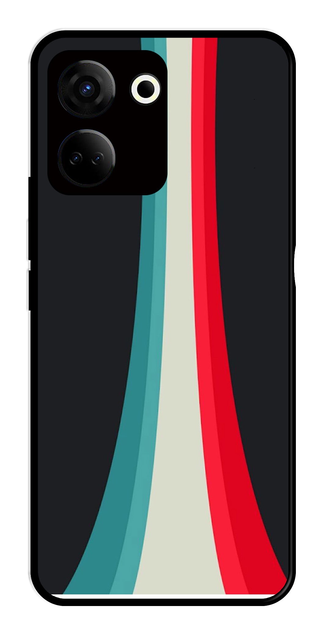 Modern Art Colorful Metal Mobile Case for Tecno Camon 20 Modern Art Colorful Metal Mobile Case for Tecno Camon 20 (Design No -48)