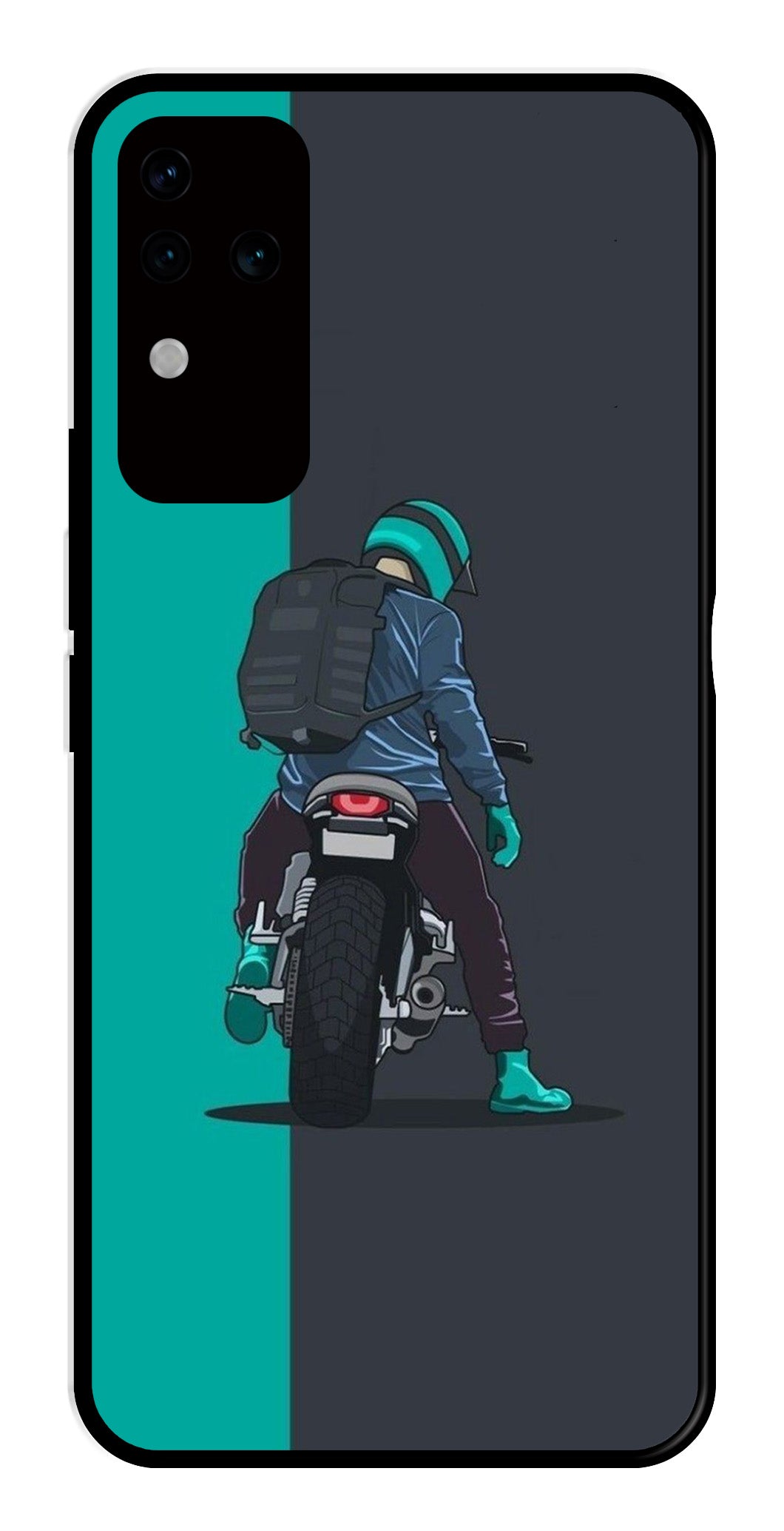 Bike Lover Metal Mobile Case for Vivo V30 Pro 5G Bike Lover Metal Mobile Case for Vivo V30 Pro 5G (Design No -05)