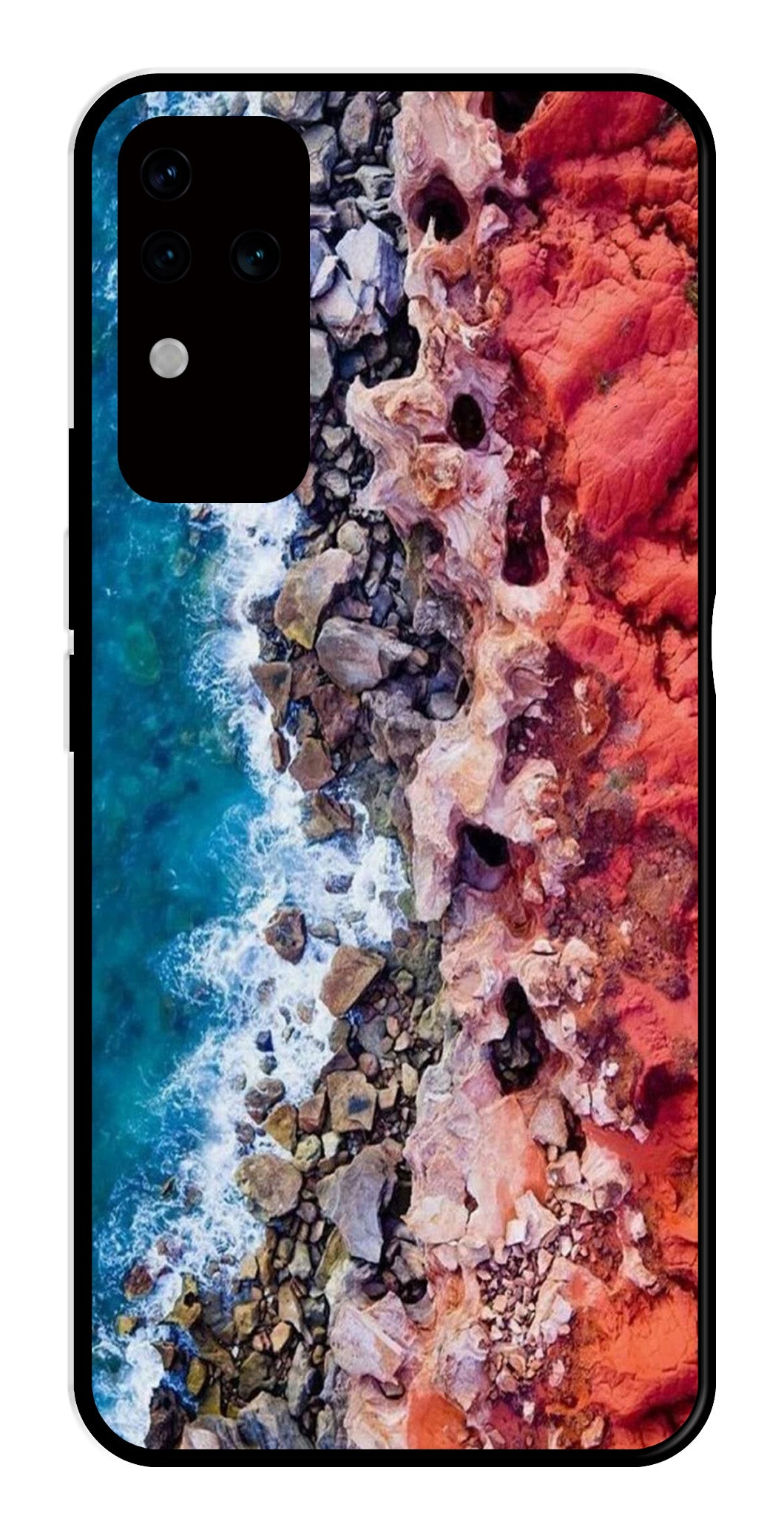 Sea Shore Metal Mobile Case for Vivo V30 Pro 5G Sea Shore Metal Mobile Case for Vivo V30 Pro 5G (Design No -18)