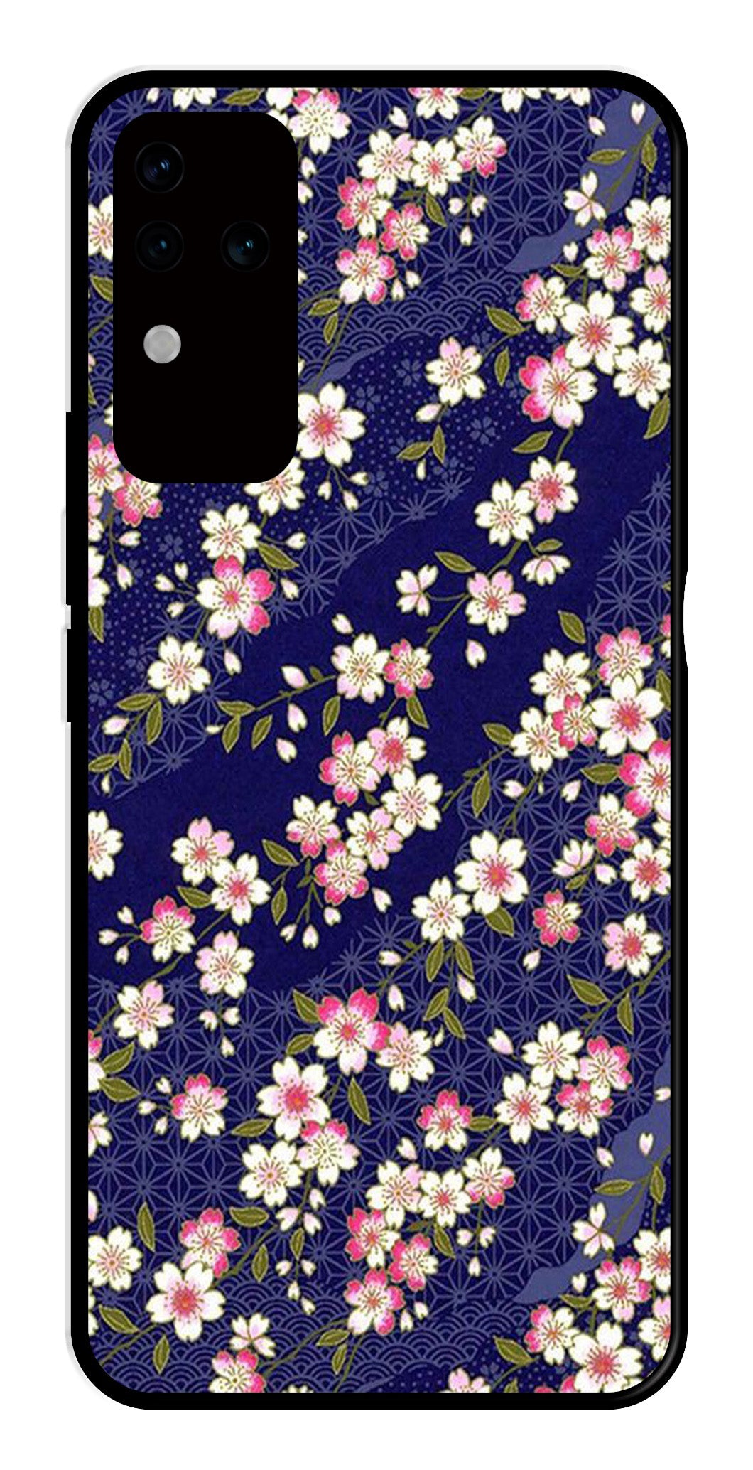 Flower Design Metal Mobile Case for Vivo V30 Pro 5G Flower Design Metal Mobile Case for Vivo V30 Pro 5G (Design No -25)
