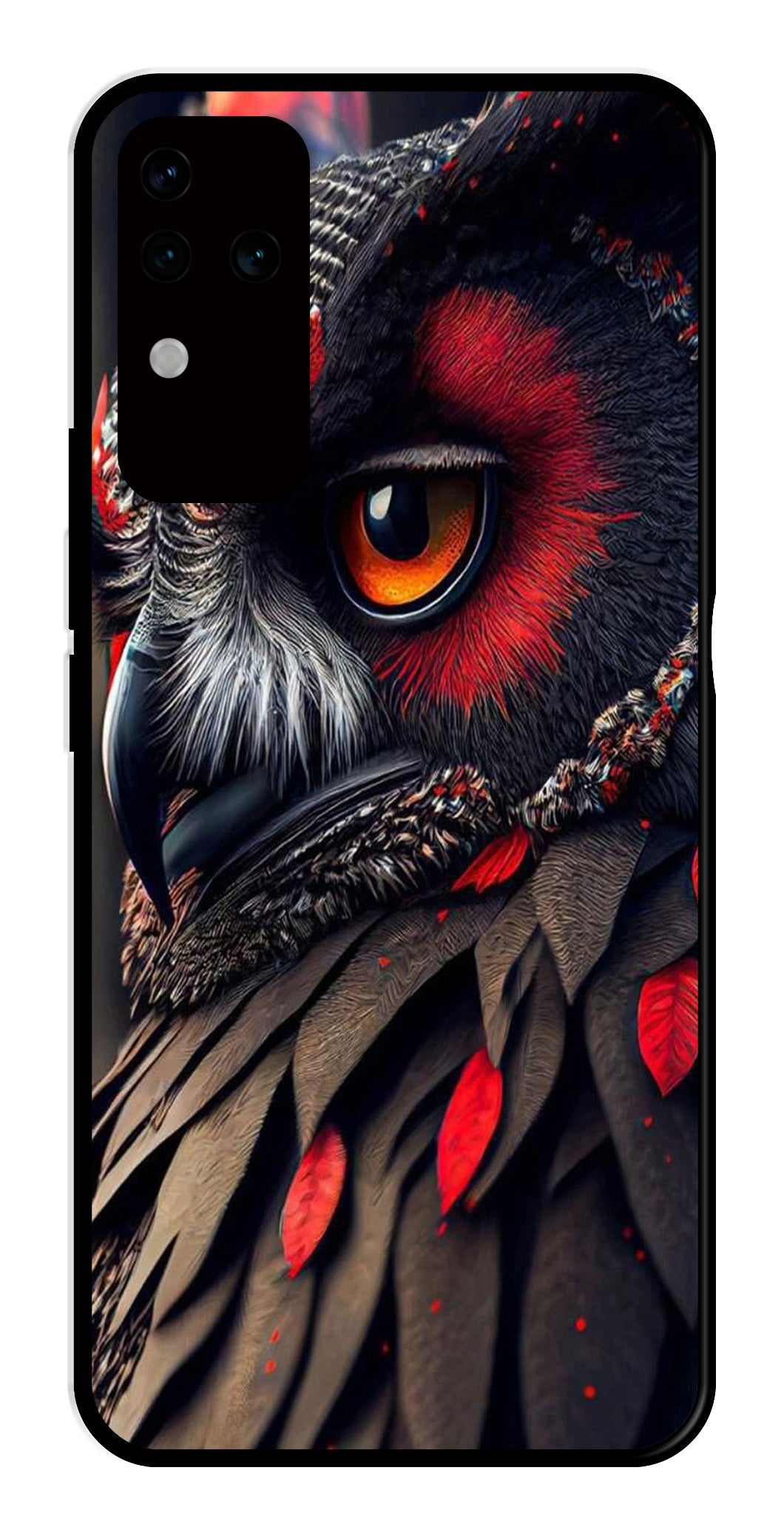 Owl Design Metal Mobile Case for Vivo V30 Pro 5G Owl Design Metal Mobile Case for Vivo V30 Pro 5G (Design No -26)