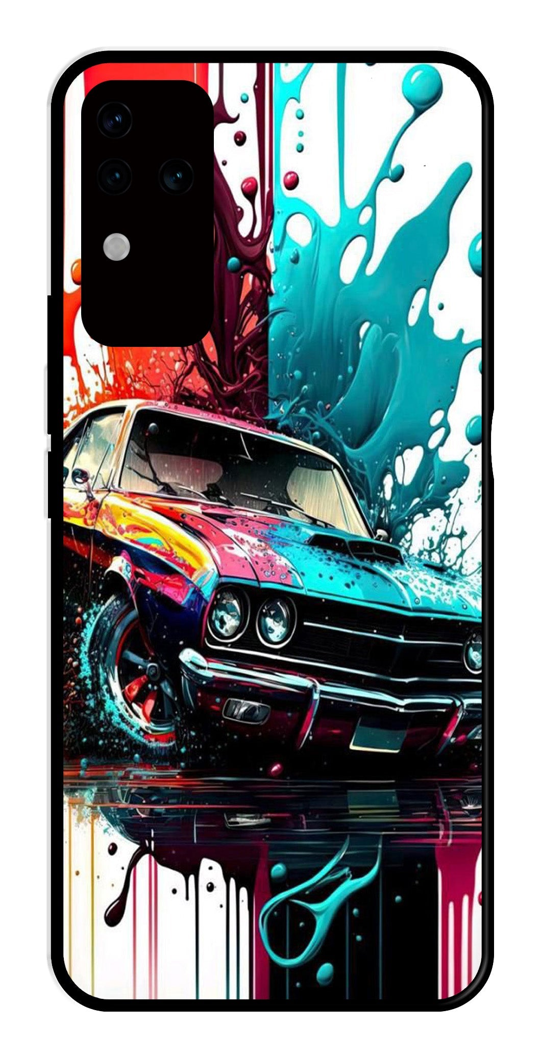 Vintage Car Metal Mobile Case for Vivo V30 Pro 5G Vintage Car Metal Mobile Case for Vivo V30 Pro 5G (Design No -29)