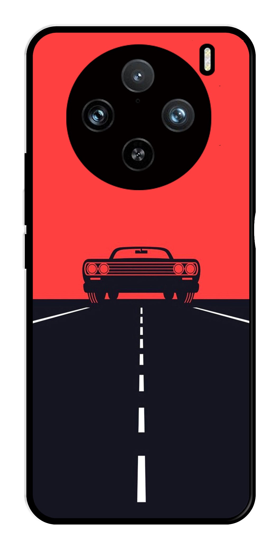 Car Lover Metal Mobile Case for Vivo X100 Pro 5G Car Lover Metal Mobile Case for Vivo X100 Pro 5G (Design No -21)