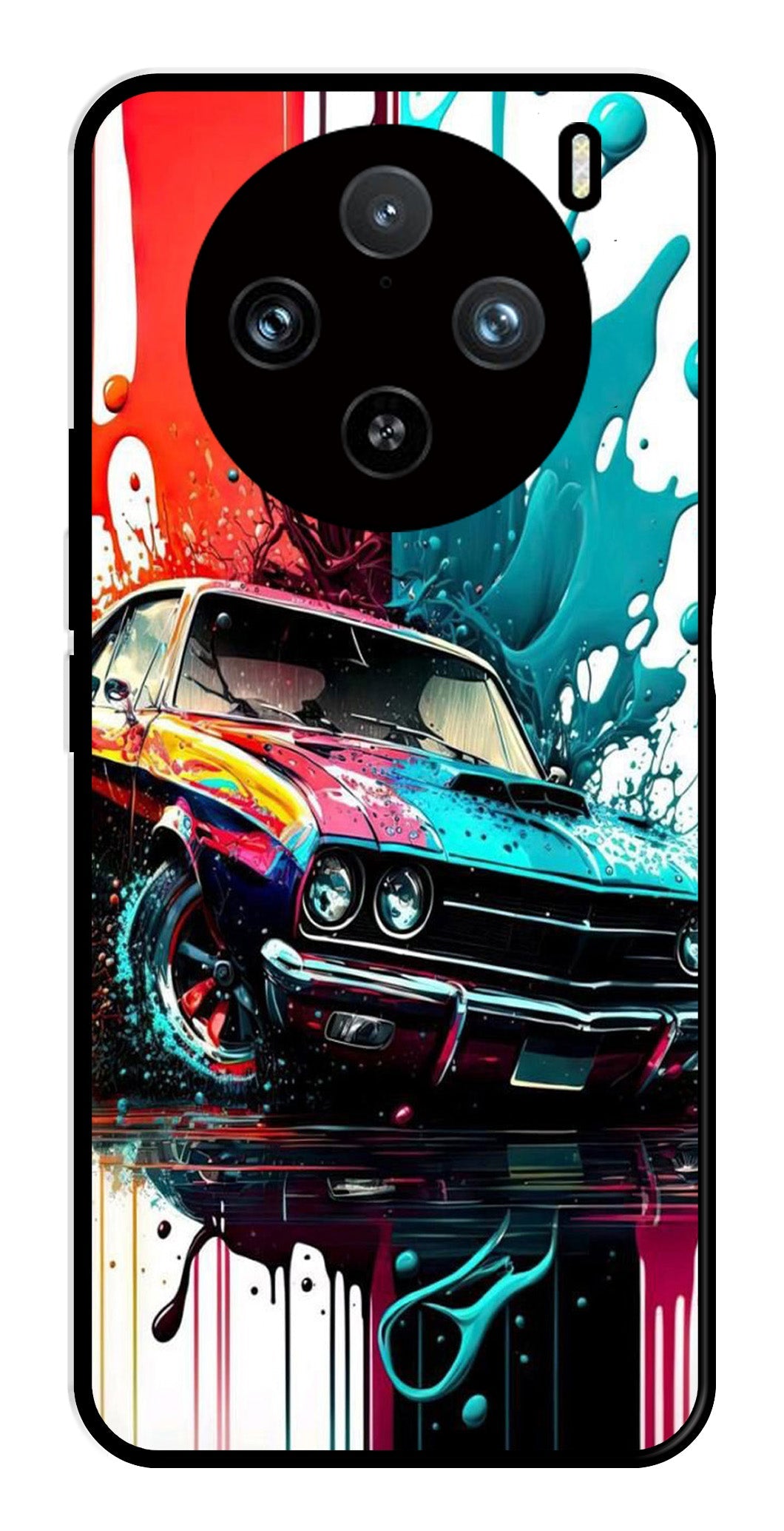 Vintage Car Metal Mobile Case for Vivo X100 Pro 5G Vintage Car Metal Mobile Case for Vivo X100 Pro 5G (Design No -29)