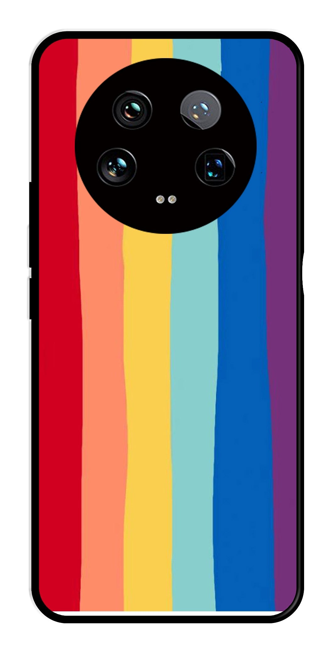 Rainbow MultiColor Metal Mobile Case for Xiaomi 14 Ultra 5G Rainbow MultiColor Metal Mobile Case for Xiaomi 14 Ultra 5G (Design No -03)
