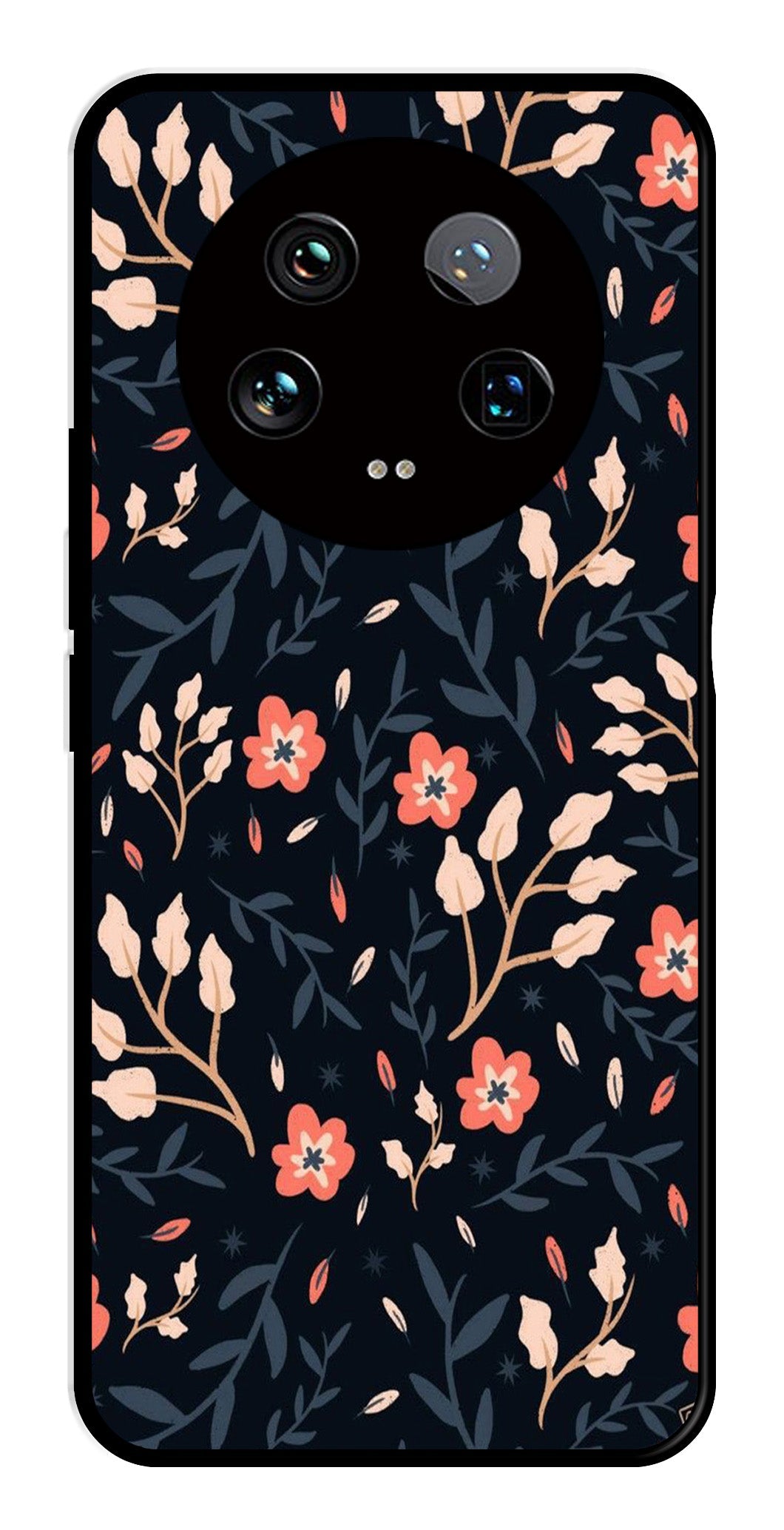 Floral Pattern Metal Mobile Case for Xiaomi 14 Ultra 5G Floral Pattern Metal Mobile Case for Xiaomi 14 Ultra 5G (Design No -10)