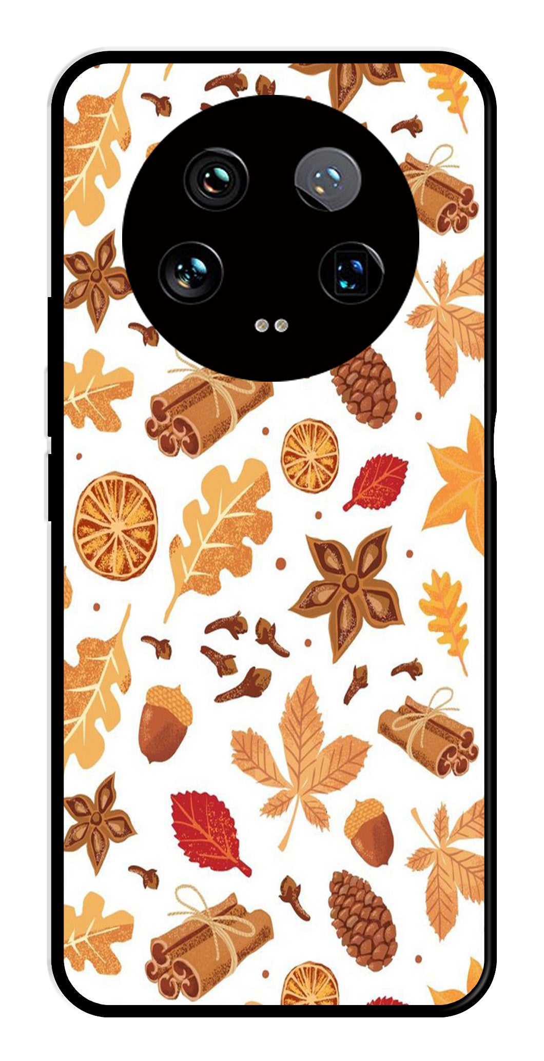 Autumn Leaf Metal Mobile Case for Xiaomi 14 Ultra 5G Autumn Leaf Metal Mobile Case for Xiaomi 14 Ultra 5G (Design No -19)