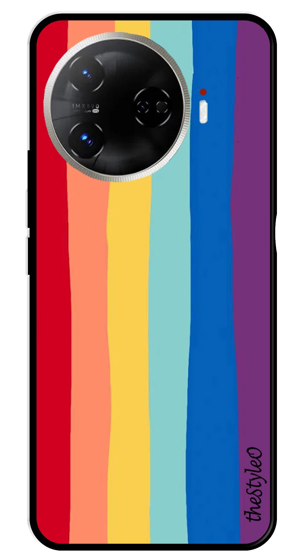 Rainbow MultiColor Metal Mobile Case for Tecno Camon 30 Pro 5G Rainbow MultiColor Metal Mobile Case for Tecno Camon 30 Pro 5G (Design No -03)
