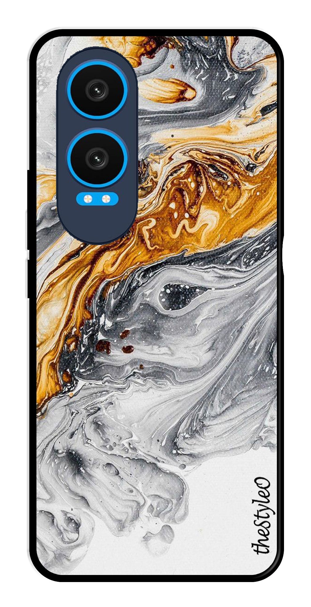 Army Pattern Metal Mobile Case for OnePlus Nord CE4 Lite (Design No -35)