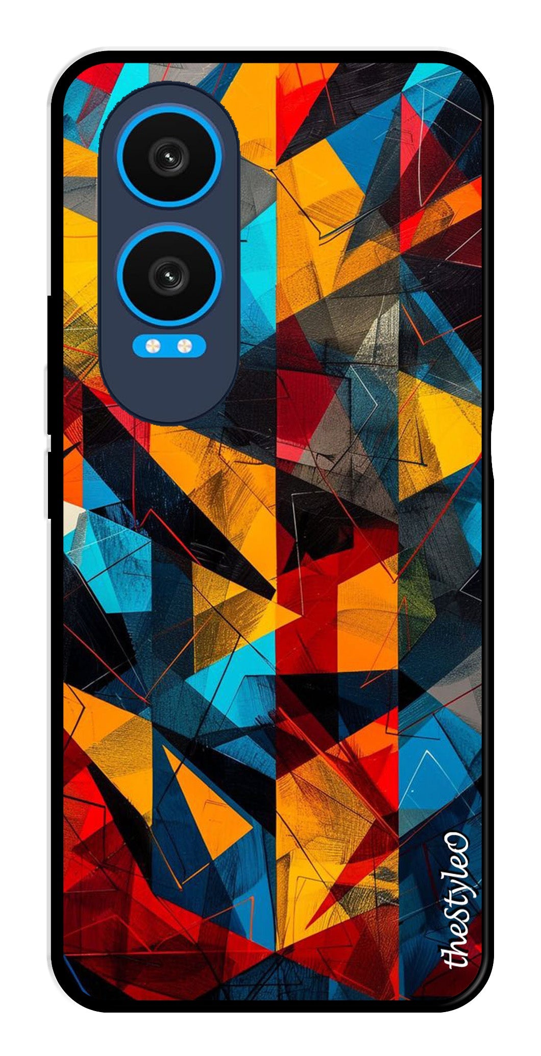 Abstract Art Metal Mobile Case for OnePlus Nord CE4 Lite (Design No -57)