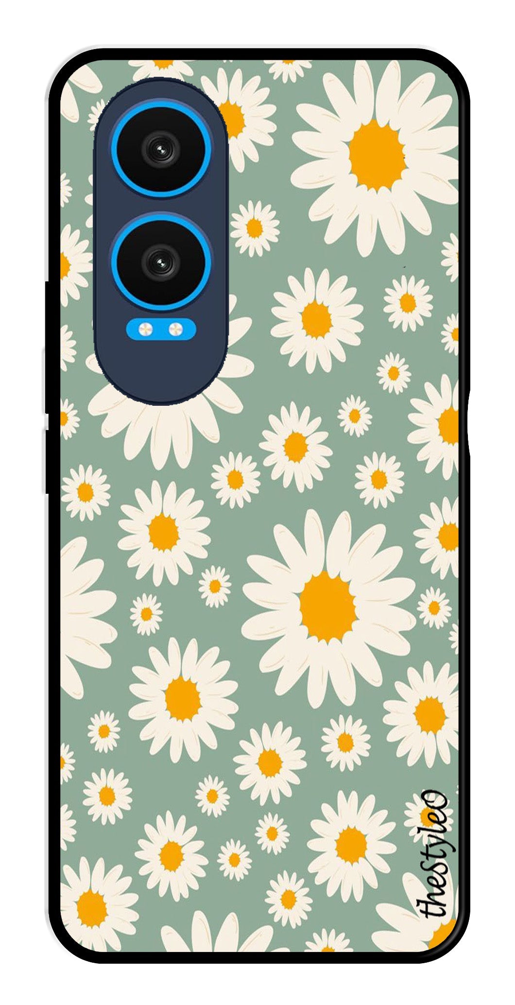 Floral Design Metal Mobile Case for OnePlus Nord CE4 Lite Floral Design Metal Mobile Case for OnePlus Nord CE4 Lite (Design No -87)