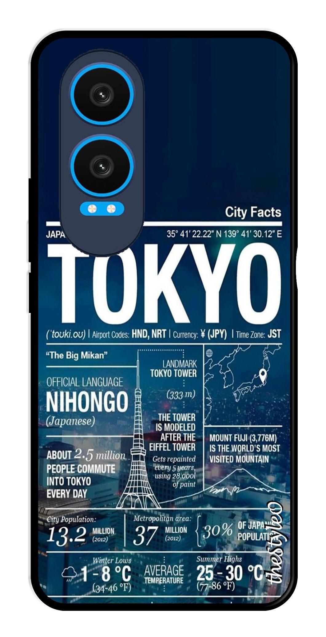 Tokyo Metal Mobile Case for OnePlus Nord CE4 Lite Tokyo Metal Mobile Case for OnePlus Nord CE4 Lite (Design No -93)