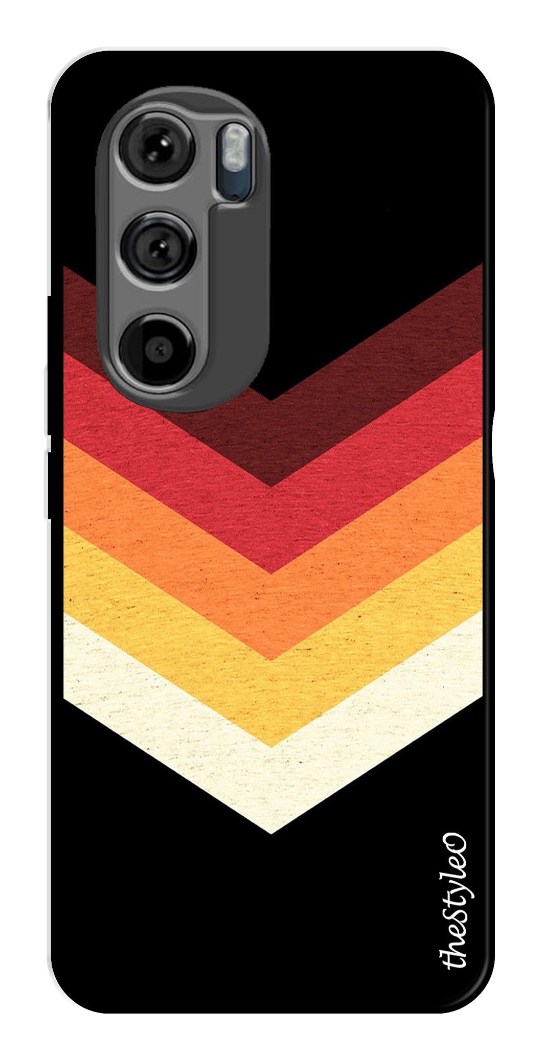 MultiColor Arrow Metal Mobile Case for Moto Edge 30 MultiColor Arrow Metal Mobile Case for Moto Edge 30 (Design No -04)
