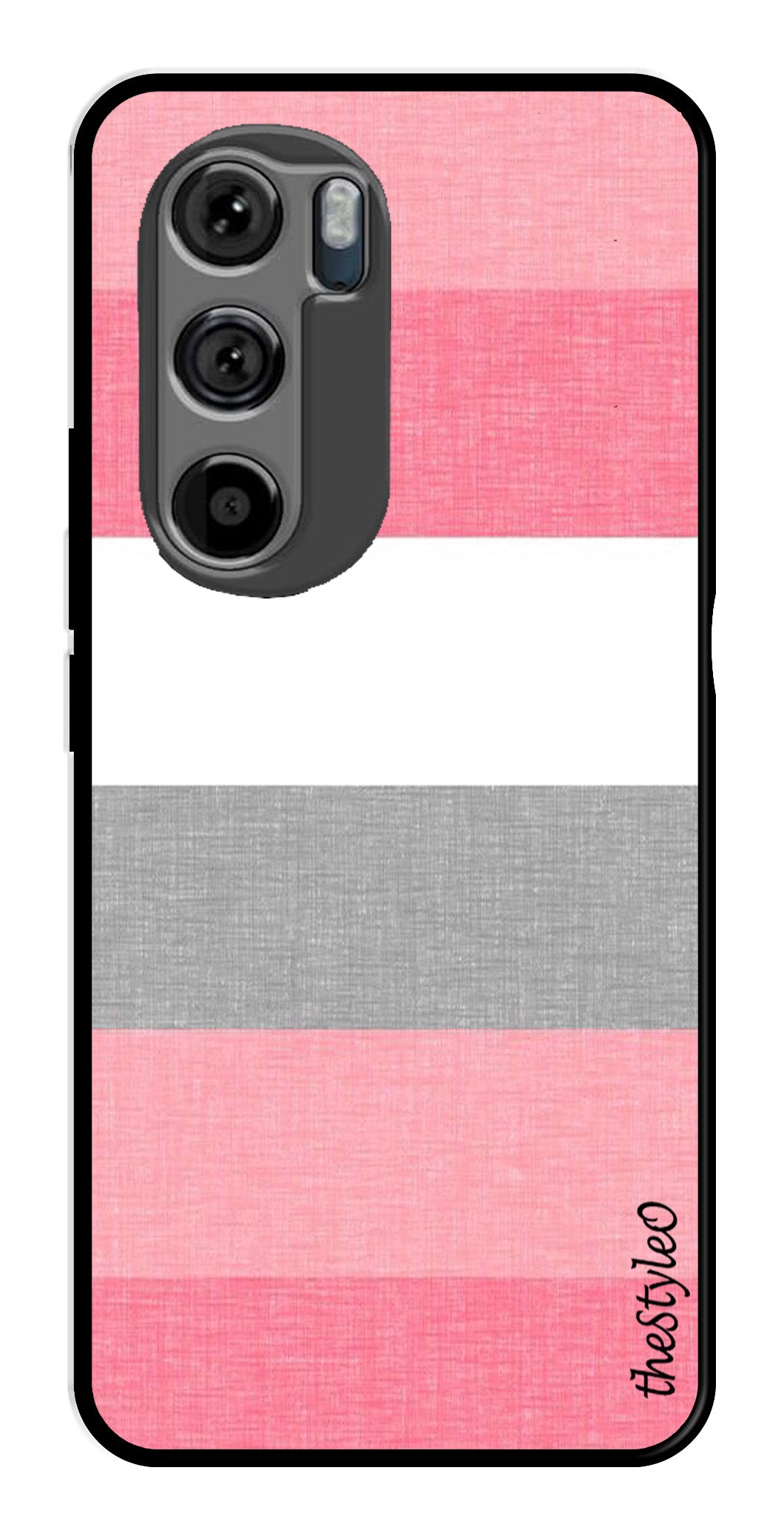 Hearts Pattern Metal Mobile Case for Moto Edge 30 Hearts Pattern Metal Mobile Case for Moto Edge 30 (Design No -22)