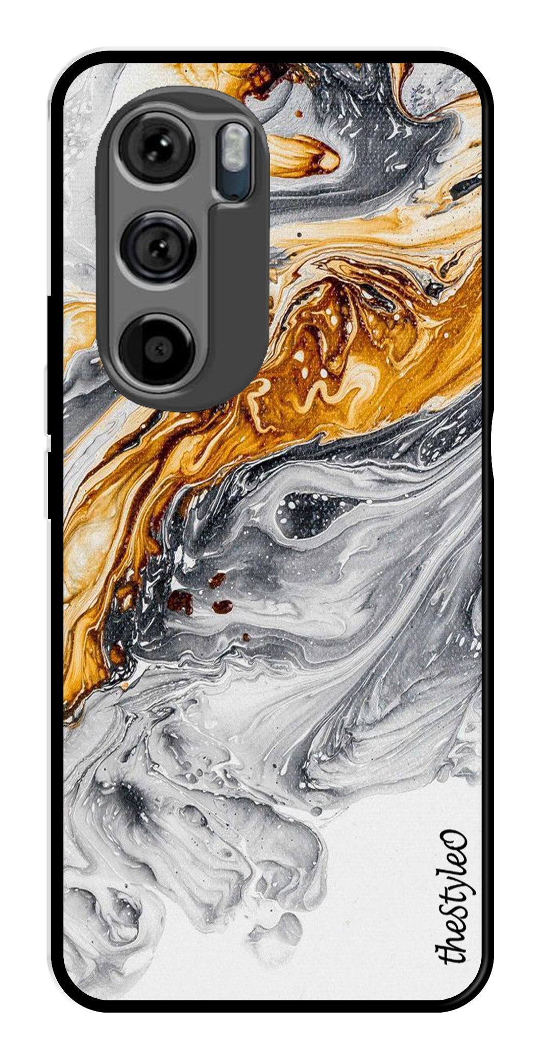 Army Pattern Metal Mobile Case for Moto Edge 30 (Design No -35)