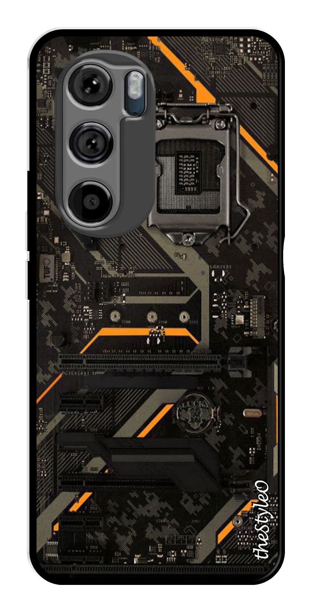 Circuit Design Metal Mobile Case for Moto Edge 30 Circuit Design Metal Mobile Case for Moto Edge 30 (Design No -63)