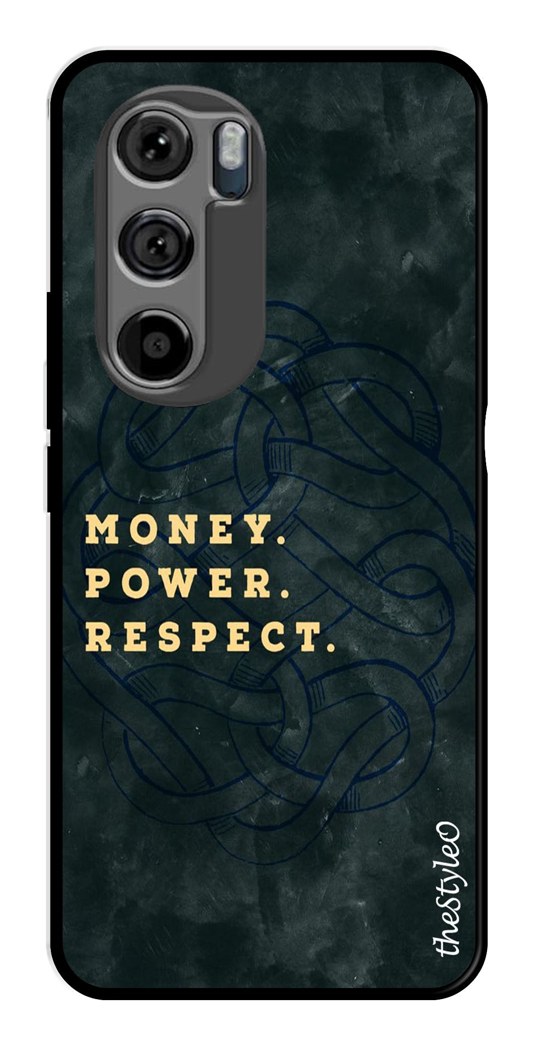 Money Power Respect Metal Mobile Case for Moto Edge 30 Money Power Respect Metal Mobile Case for Moto Edge 30 (Design No -79)