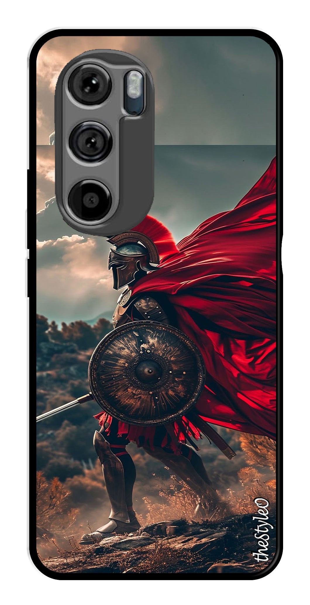 Spartan Fighter Metal Mobile Case for Moto Edge 30 Spartan Fighter Metal Mobile Case for Moto Edge 30 (Design No -89)