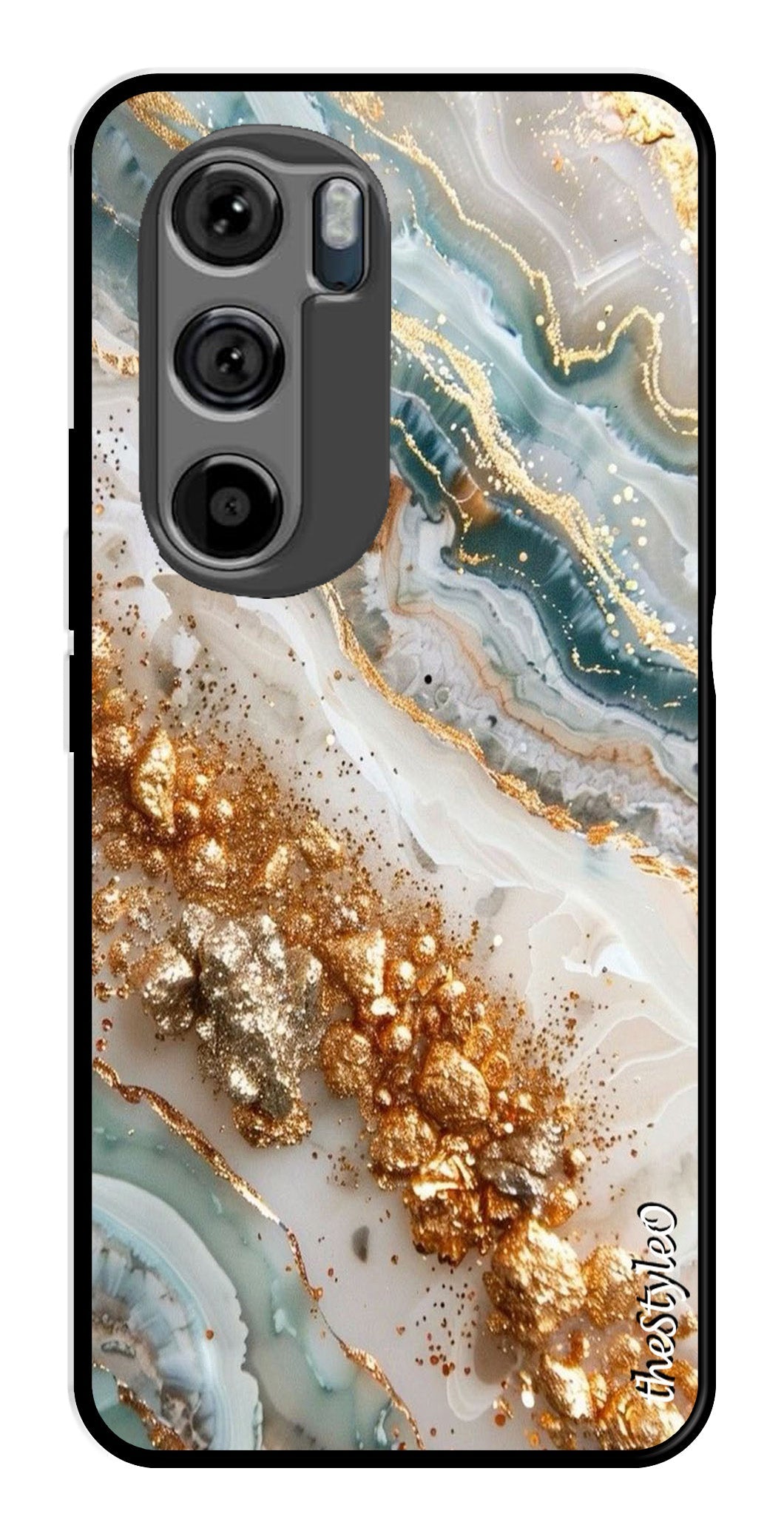 Marble Design Metal Mobile Case for Moto Edge 30 Marble Design Metal Mobile Case for Moto Edge 30 (Design No -92)