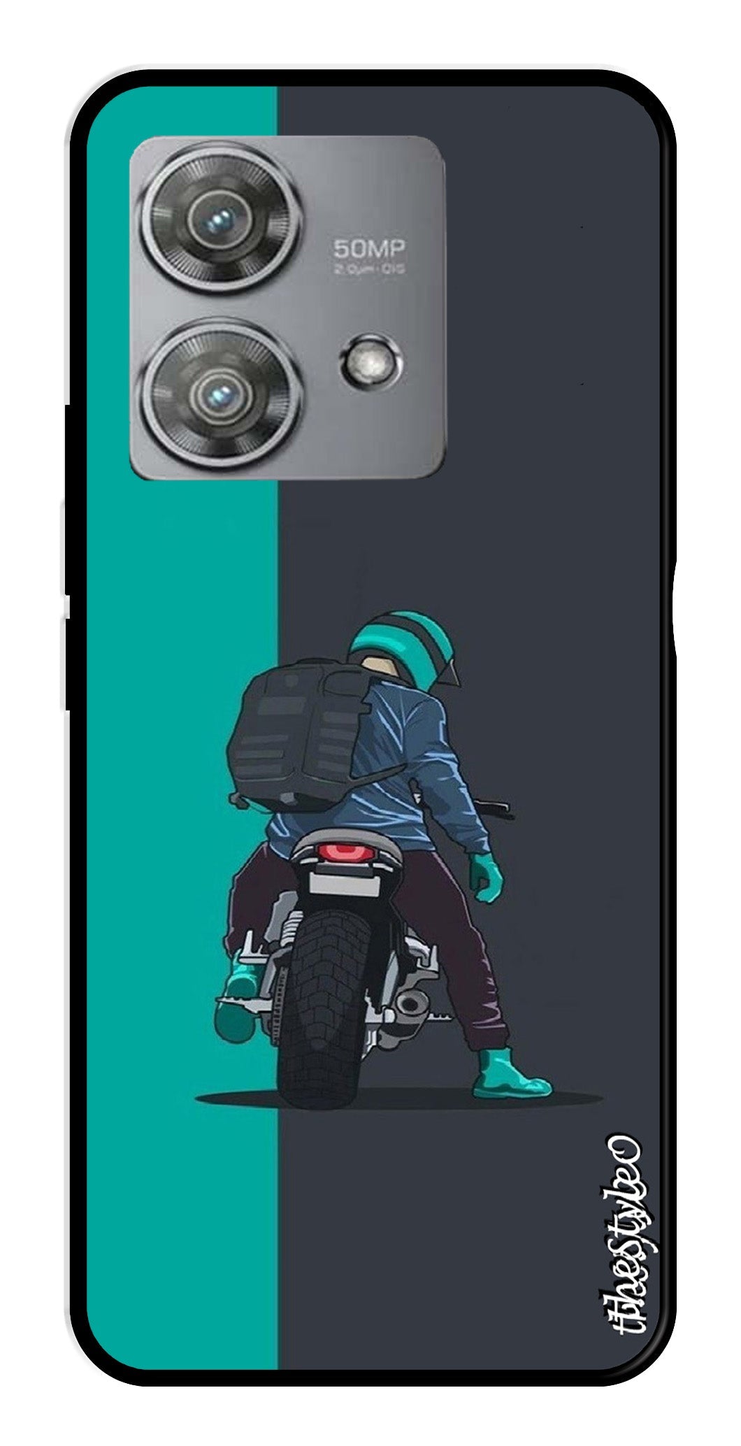 Bike Lover Metal Mobile Case for Moto Edge 40 Neo 5G Bike Lover Metal Mobile Case for Moto Edge 40 Neo 5G (Design No -05)