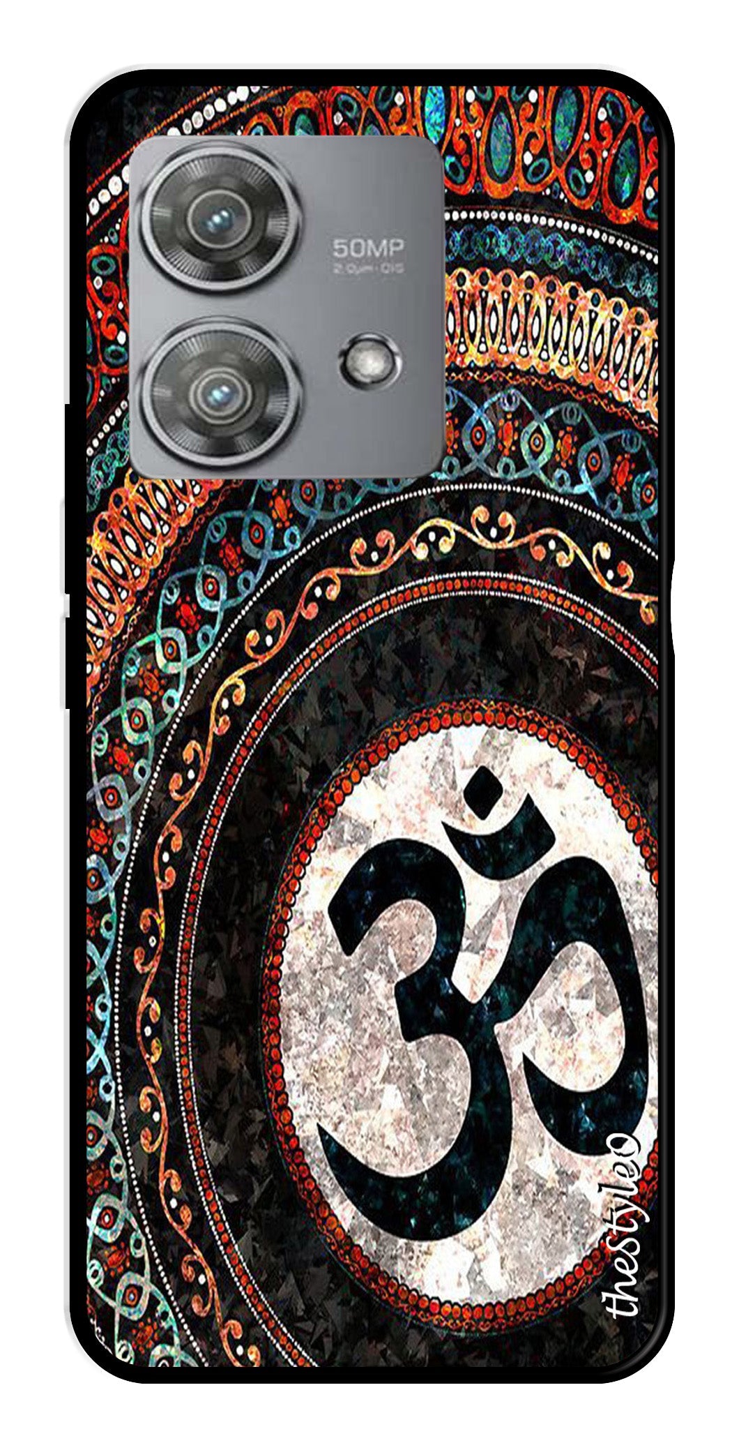 Leafs Design Metal Mobile Case for Moto Edge 40 Neo 5G Leafs Design Metal Mobile Case for Moto Edge 40 Neo 5G (Design No -14)