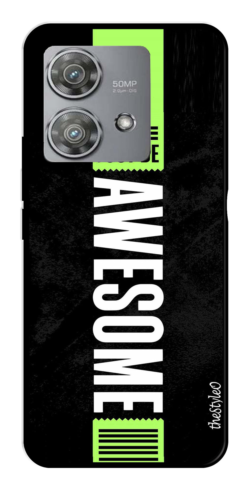 Alphabets Metal Mobile Case for Moto Edge 40 Neo 5G (Design No -32)