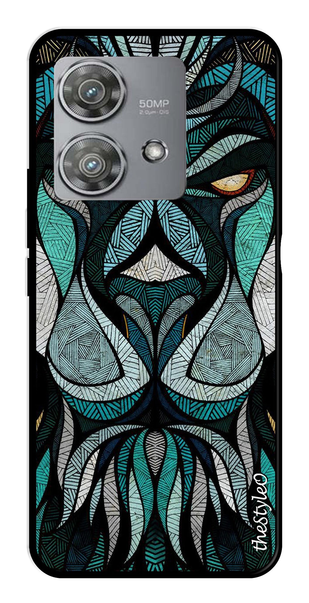 Muted Rainbow Metal Mobile Case for Moto Edge 40 Neo 5G Muted Rainbow Metal Mobile Case for Moto Edge 40 Neo 5G (Design No -39)