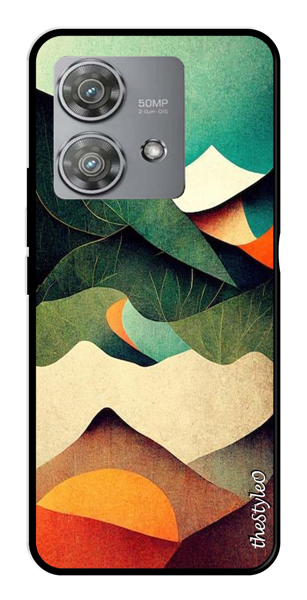 Owl Pattern Metal Mobile Case for Moto Edge 40 Neo 5G Owl Pattern Metal Mobile Case for Moto Edge 40 Neo 5G (Design No -42)