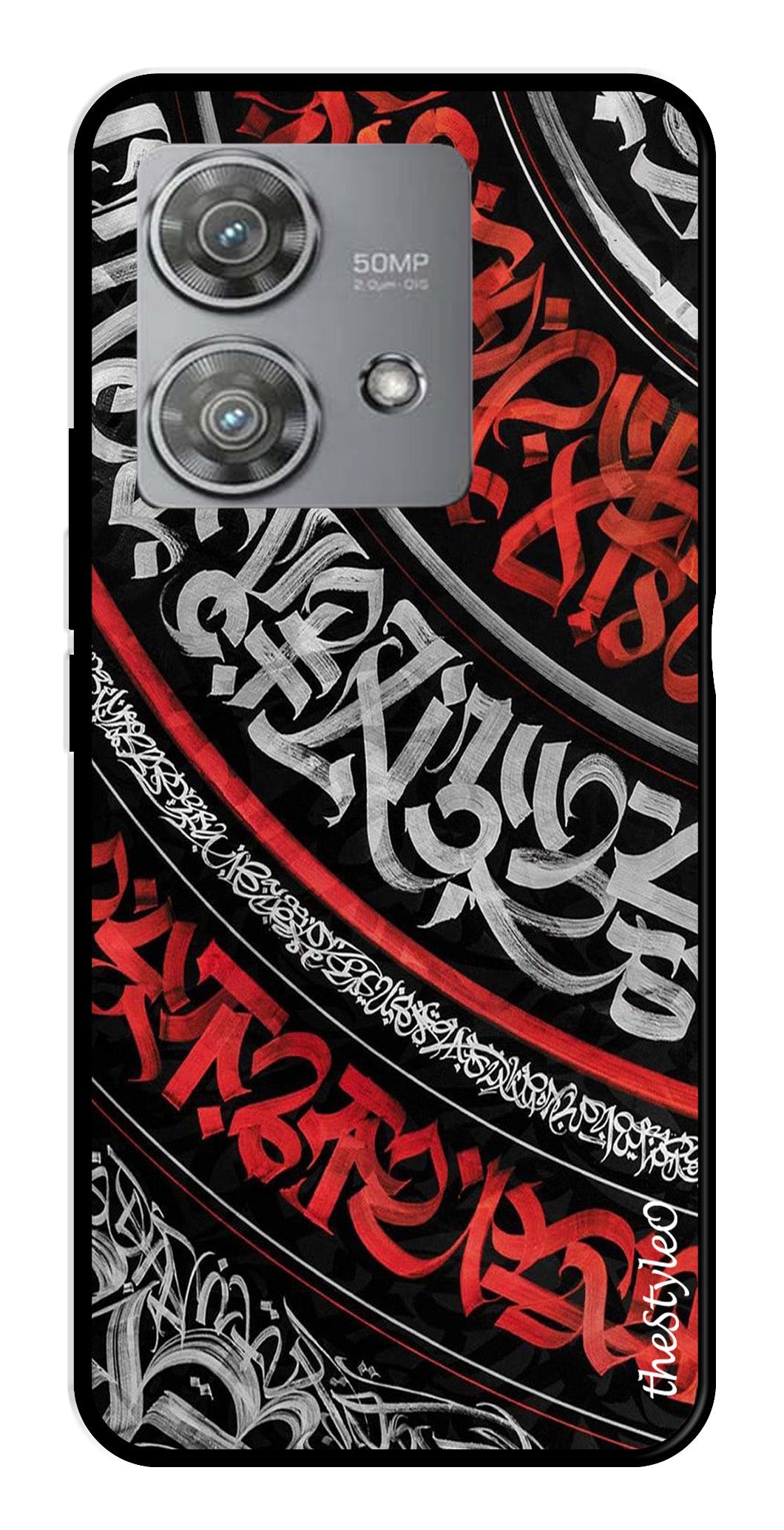 Modern Art Colorful Metal Mobile Case for Moto Edge 40 Neo 5G Modern Art Colorful Metal Mobile Case for Moto Edge 40 Neo 5G (Design No -48)