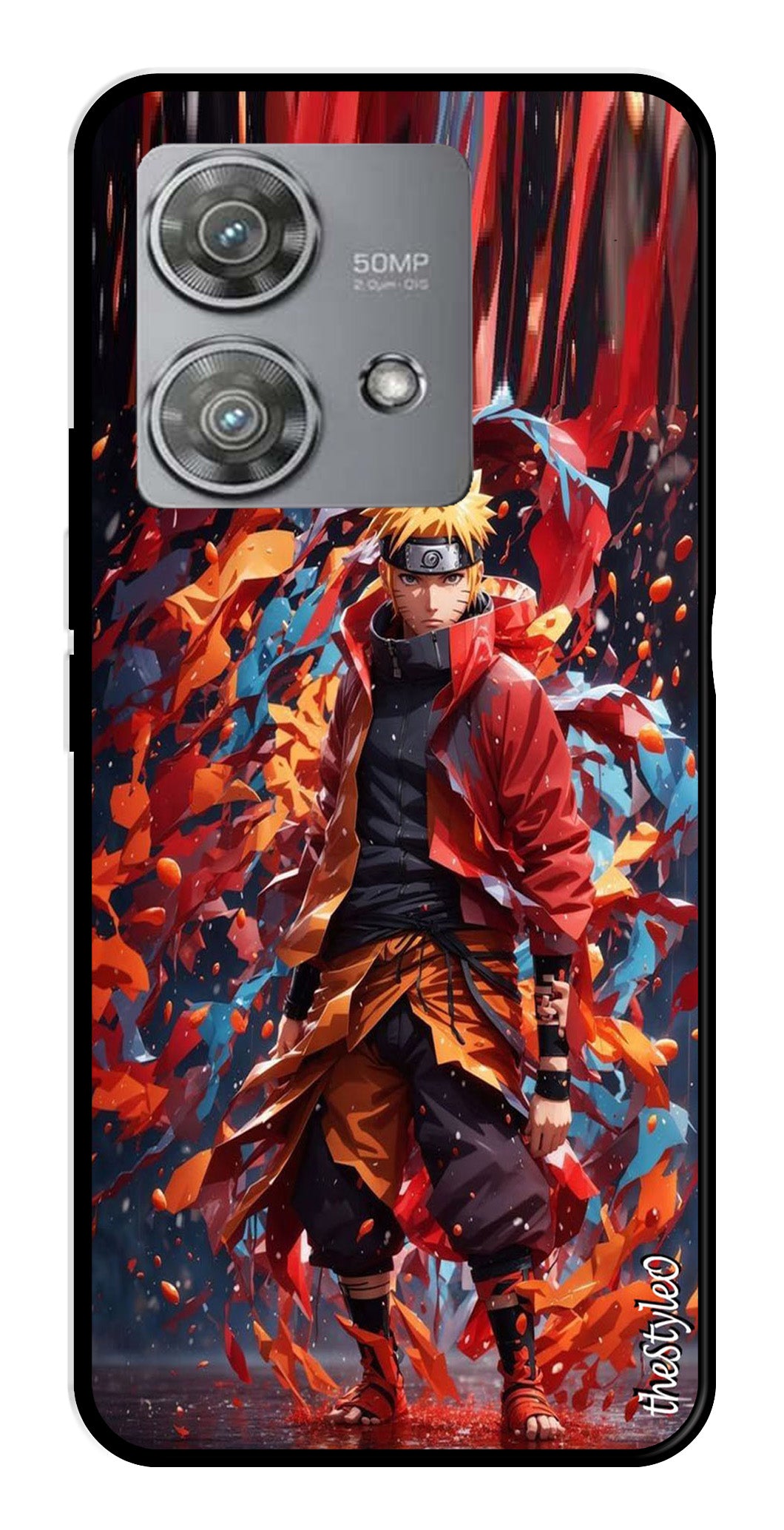 Anime-2 Metal Mobile Case for Moto Edge 40 Neo 5G (Design No -64)