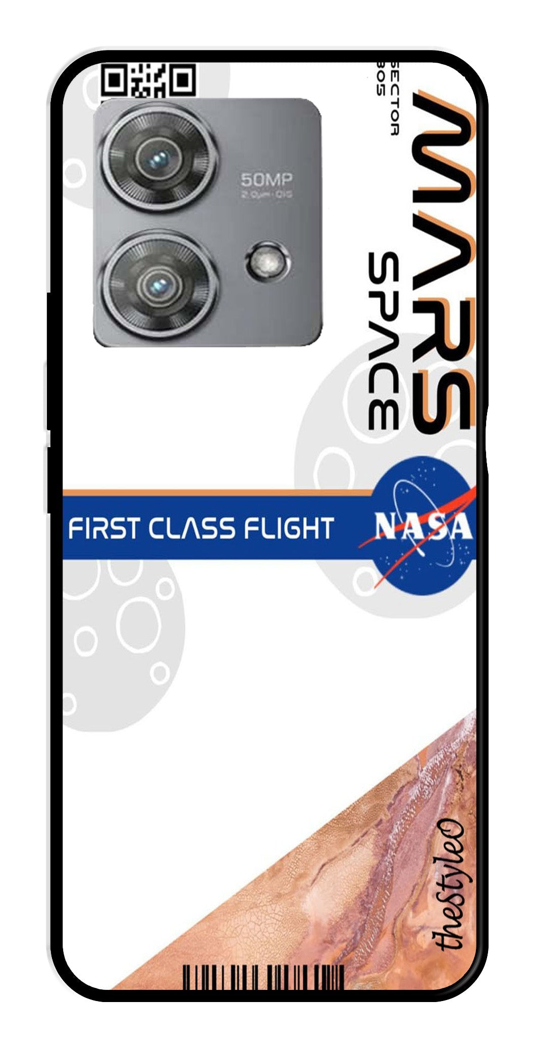 Mars Space Metal Mobile Case for Moto Edge 40 Neo 5G Mars Space Metal Mobile Case for Moto Edge 40 Neo 5G (Design No -81)