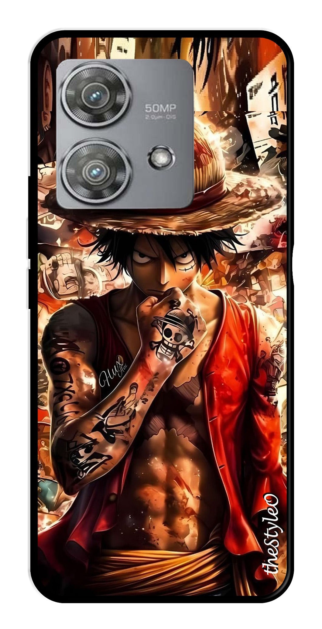 Monkey D Luffy Metal Mobile Case for Moto Edge 40 Neo 5G Monkey D Luffy Metal Mobile Case for Moto Edge 40 Neo 5G (Design No -83)