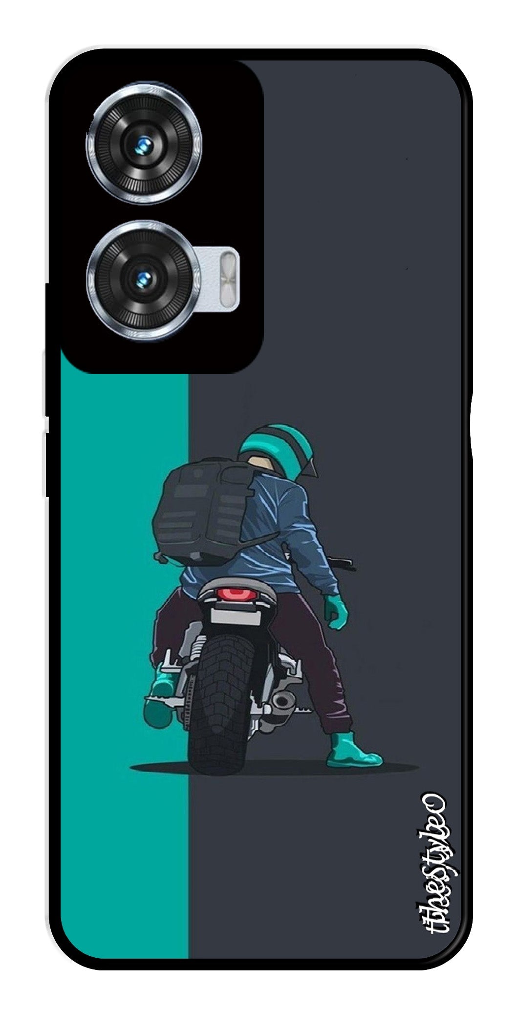 Bike Lover Metal Mobile Case for Moto Edge 50 Fusion 5G Bike Lover Metal Mobile Case for Moto Edge 50 Fusion 5G (Design No -05)