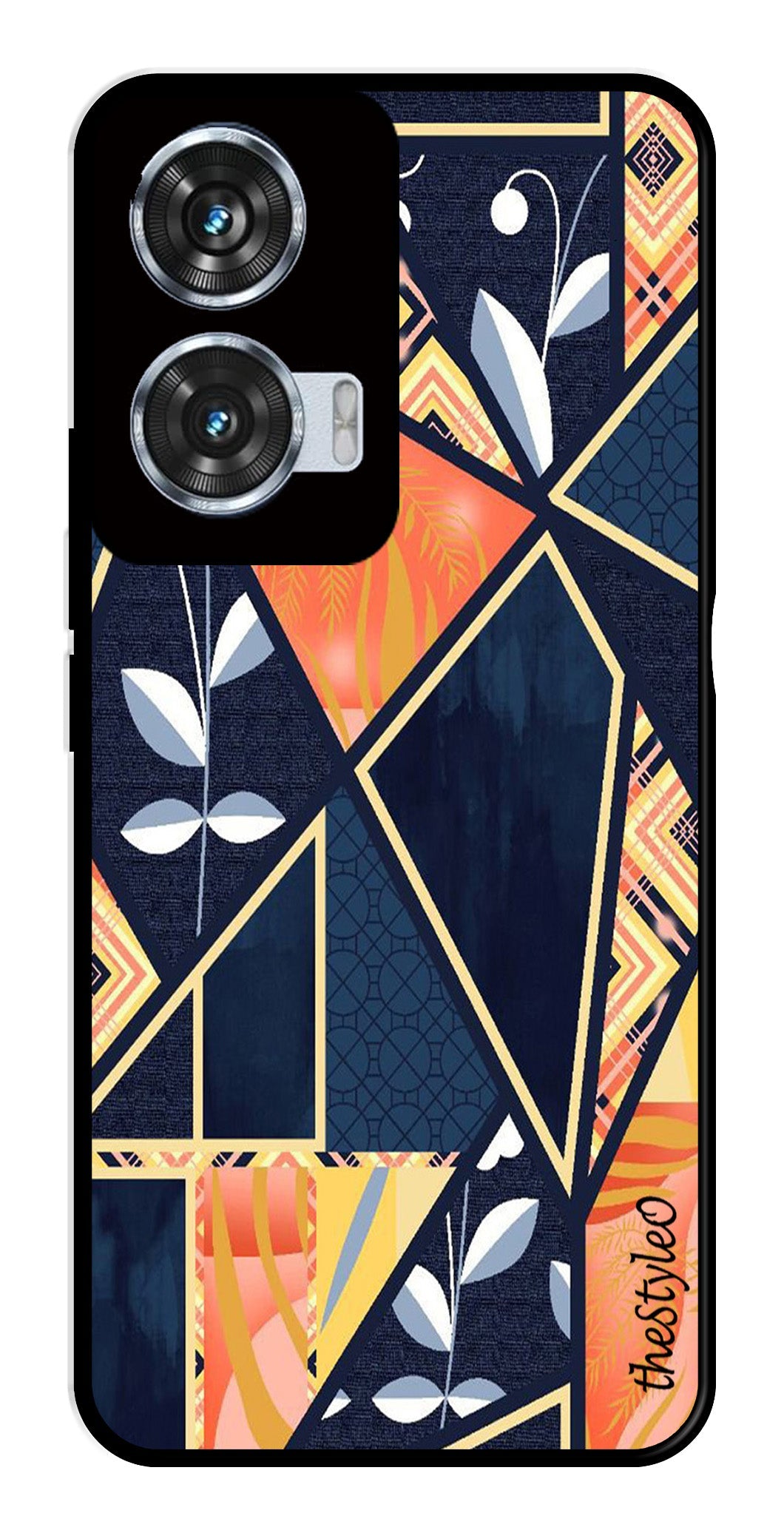 Marble Design Metal Mobile Case for Moto Edge 50 Fusion 5G Marble Design Metal Mobile Case for Moto Edge 50 Fusion 5G (Design No -07)