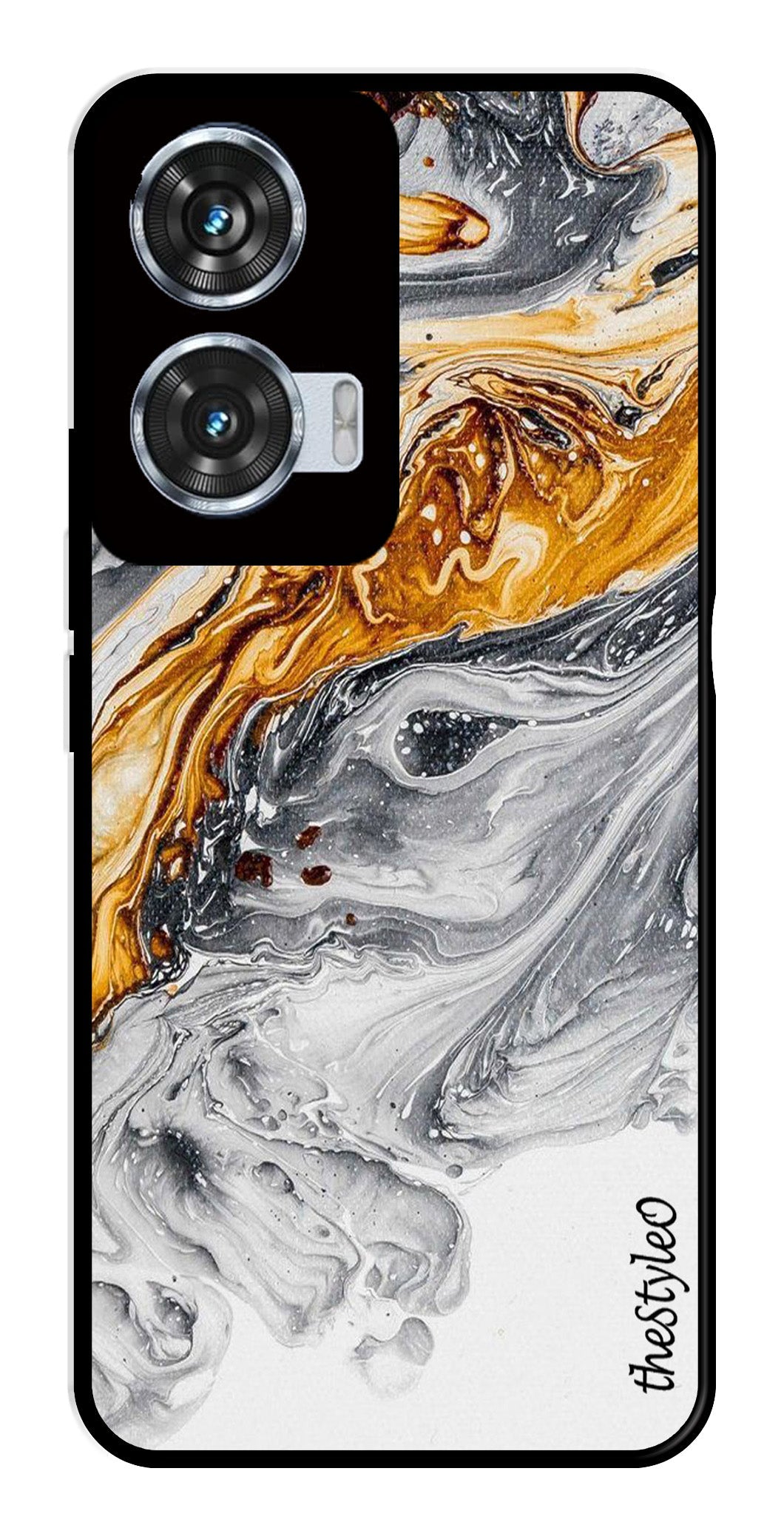 Army Pattern Metal Mobile Case for Moto Edge 50 Fusion 5G Army Pattern Metal Mobile Case for Moto Edge 50 Fusion 5G (Design No -35)