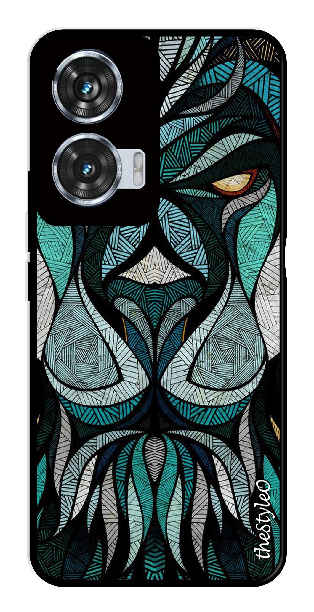 Muted Rainbow Metal Mobile Case for Moto Edge 50 Fusion 5G Muted Rainbow Metal Mobile Case for Moto Edge 50 Fusion 5G (Design No -39)