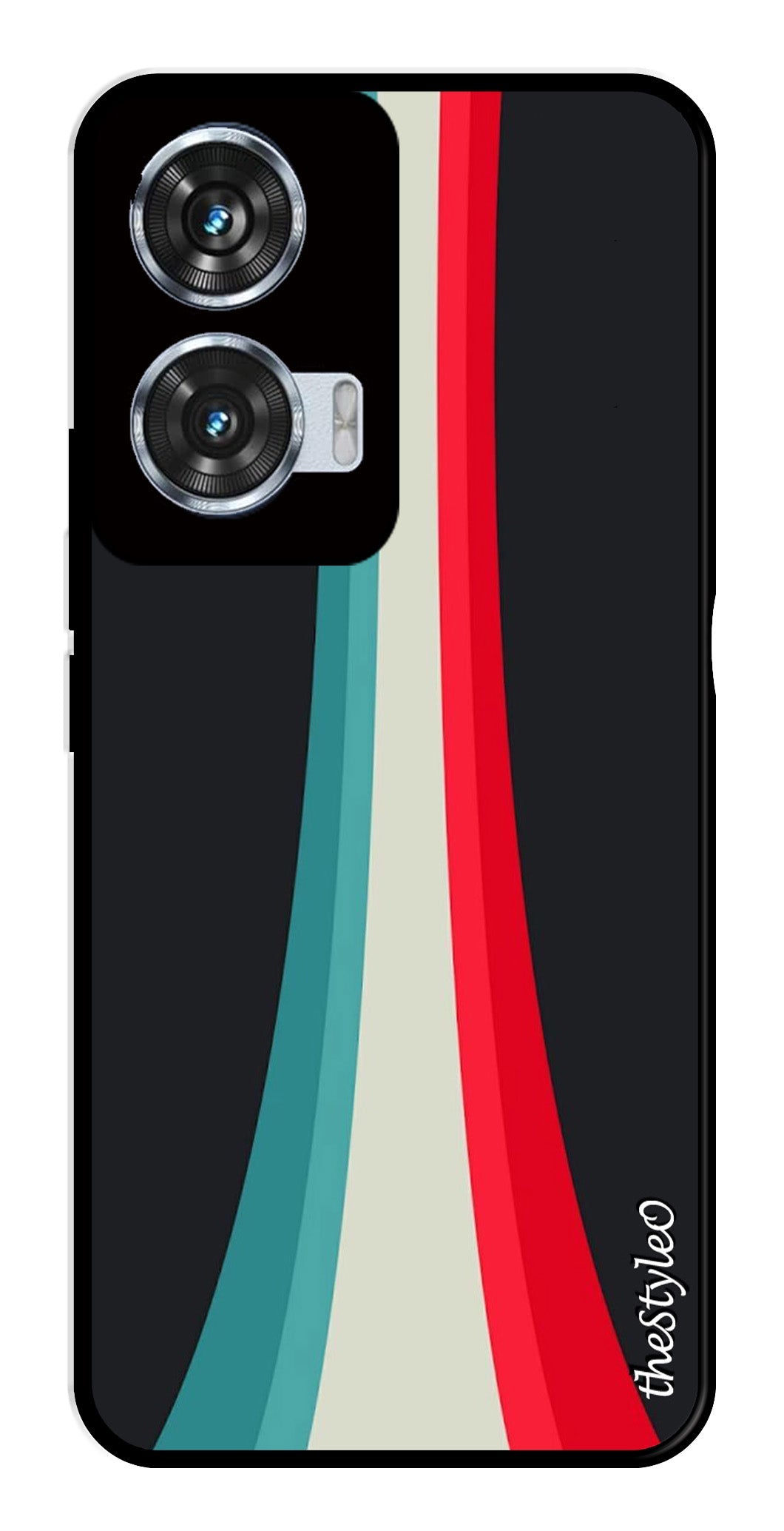 Modern Art Colorful Metal Mobile Case for Moto Edge 50 Fusion 5G Modern Art Colorful Metal Mobile Case for Moto Edge 50 Fusion 5G (Design No -47)