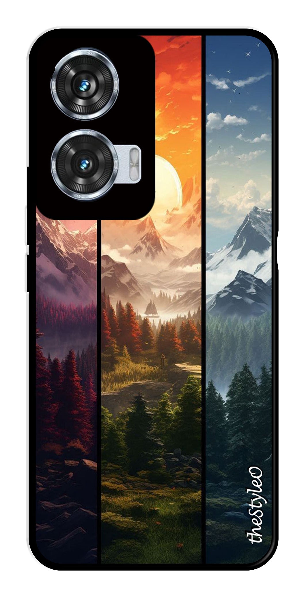 Nature Design Metal Mobile Case for Moto Edge 50 Fusion 5G Nature Design Metal Mobile Case for Moto Edge 50 Fusion 5G (Design No -71)