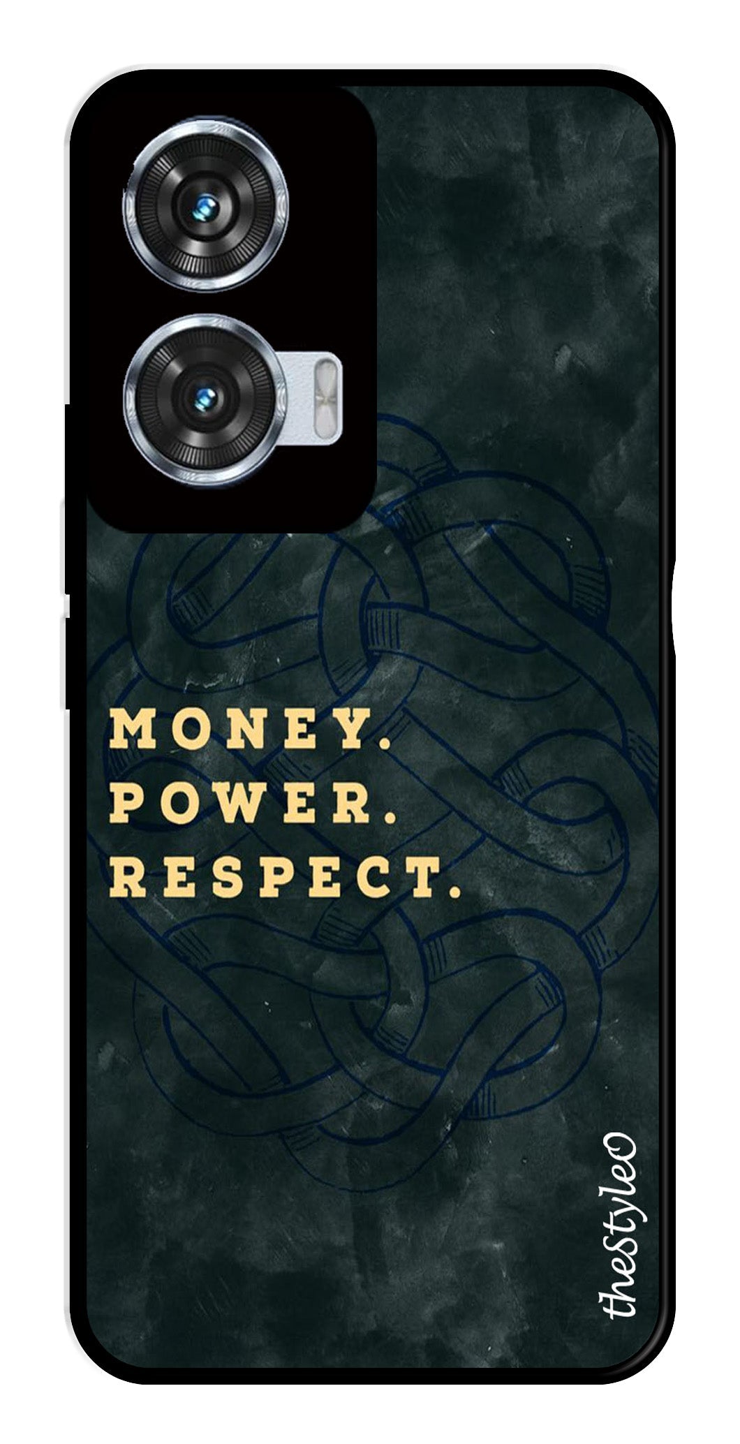 Money Power Respect Metal Mobile Case for Moto Edge 50 Fusion 5G Money Power Respect Metal Mobile Case for Moto Edge 50 Fusion 5G (Design No -79)