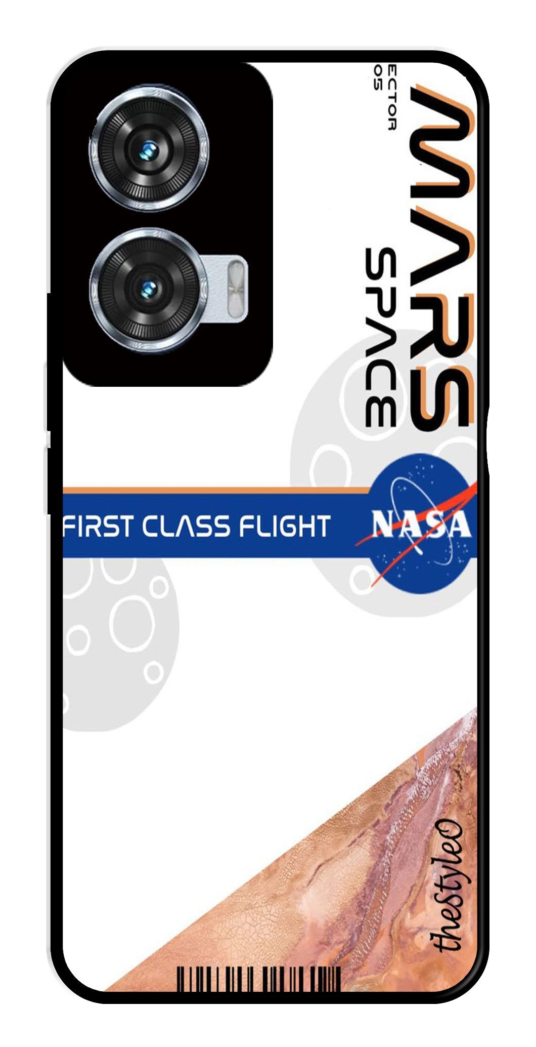 Mars Space Metal Mobile Case for Moto Edge 50 Fusion 5G Mars Space Metal Mobile Case for Moto Edge 50 Fusion 5G (Design No -81)