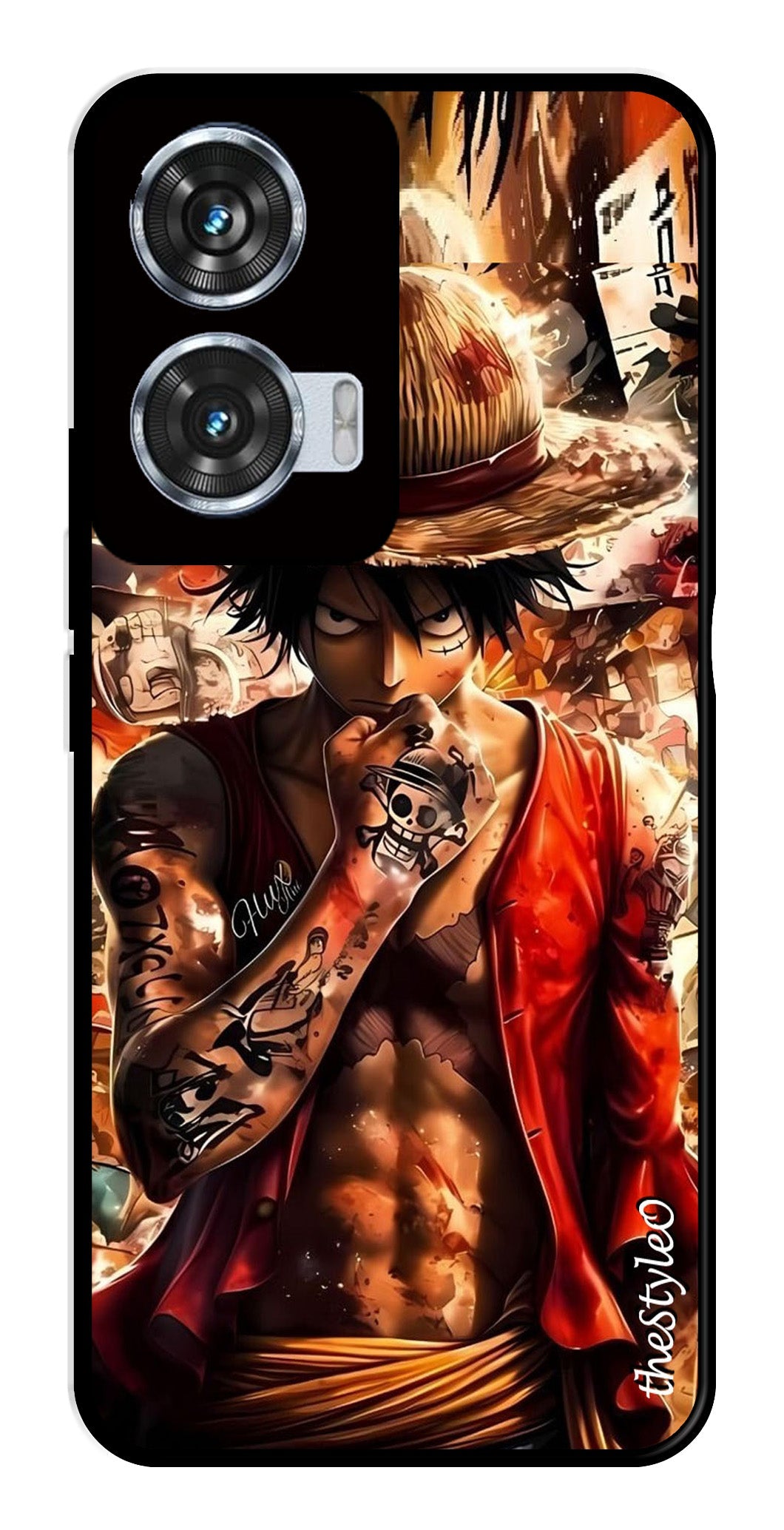 Monkey D Luffy Metal Mobile Case for Moto Edge 50 Fusion 5G Monkey D Luffy Metal Mobile Case for Moto Edge 50 Fusion 5G (Design No -83)