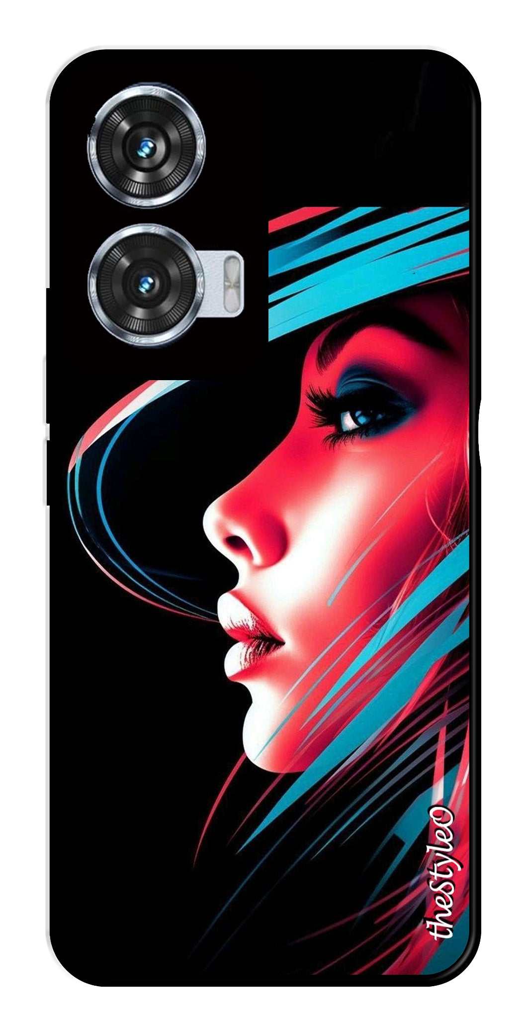 Elegant Woman Metal Mobile Case for Moto Edge 50 Fusion 5G Elegant Woman Metal Mobile Case for Moto Edge 50 Fusion 5G (Design No -86)