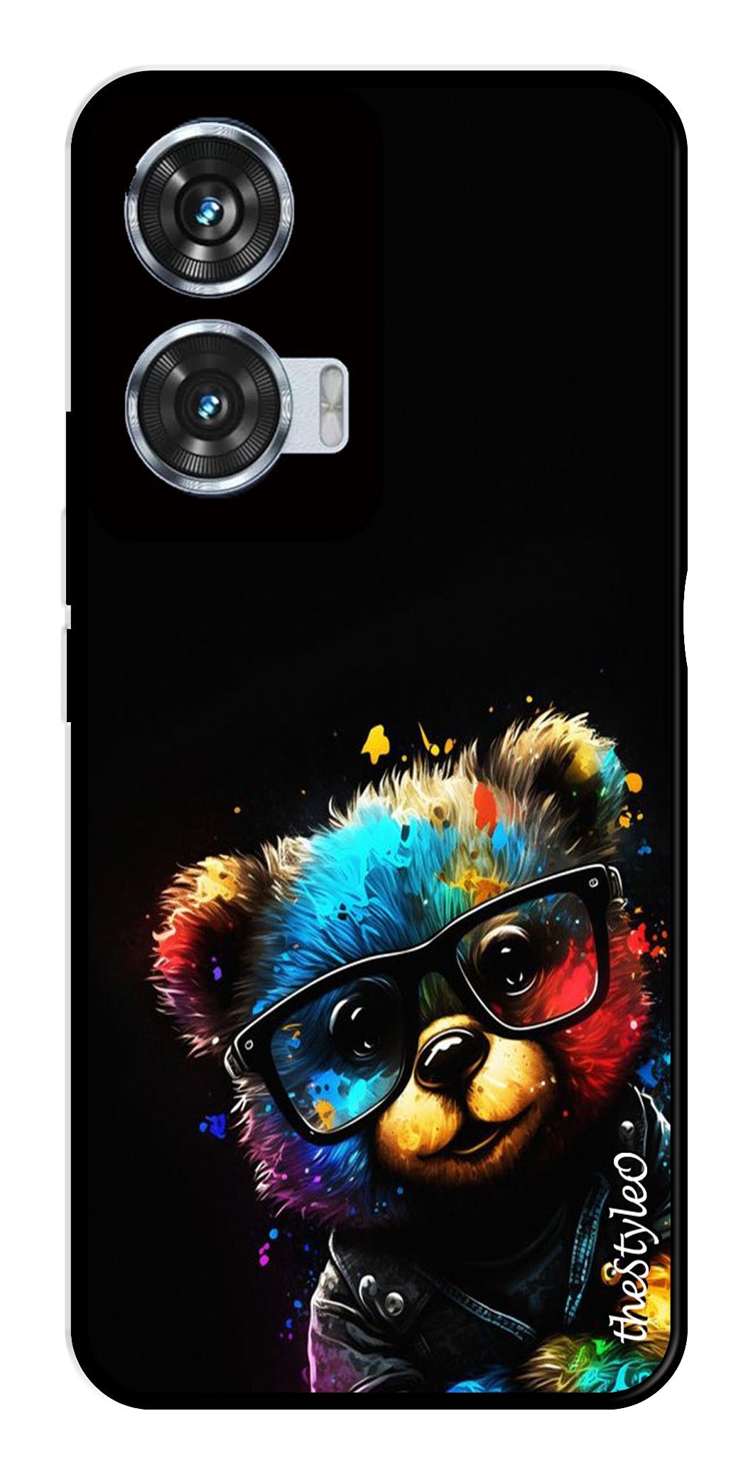 Teddy Bear Metal Mobile Case for Moto Edge 50 Fusion 5G Teddy Bear Metal Mobile Case for Moto Edge 50 Fusion 5G (Design No -94)