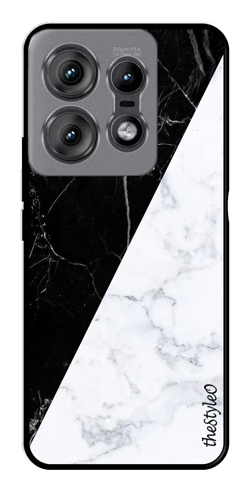 Black White Marble Design Metal Mobile Case for Moto Edge 50 Pro 5G Black White Marble Design Metal Mobile Case for Moto Edge 50 Pro 5G (Design No -09)
