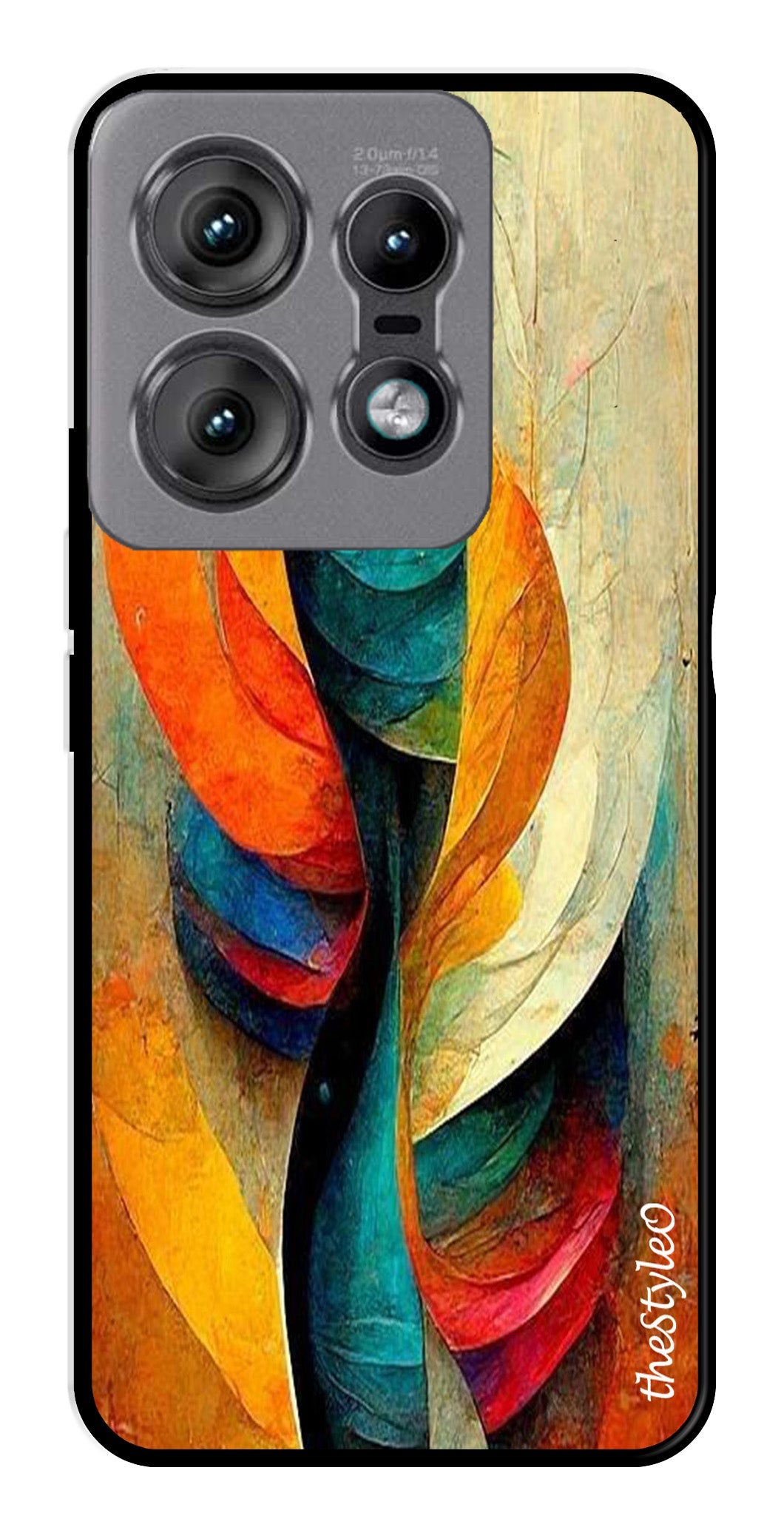 Modern Art Metal Mobile Case for Moto Edge 50 Pro 5G Modern Art Metal Mobile Case for Moto Edge 50 Pro 5G (Design No -11)