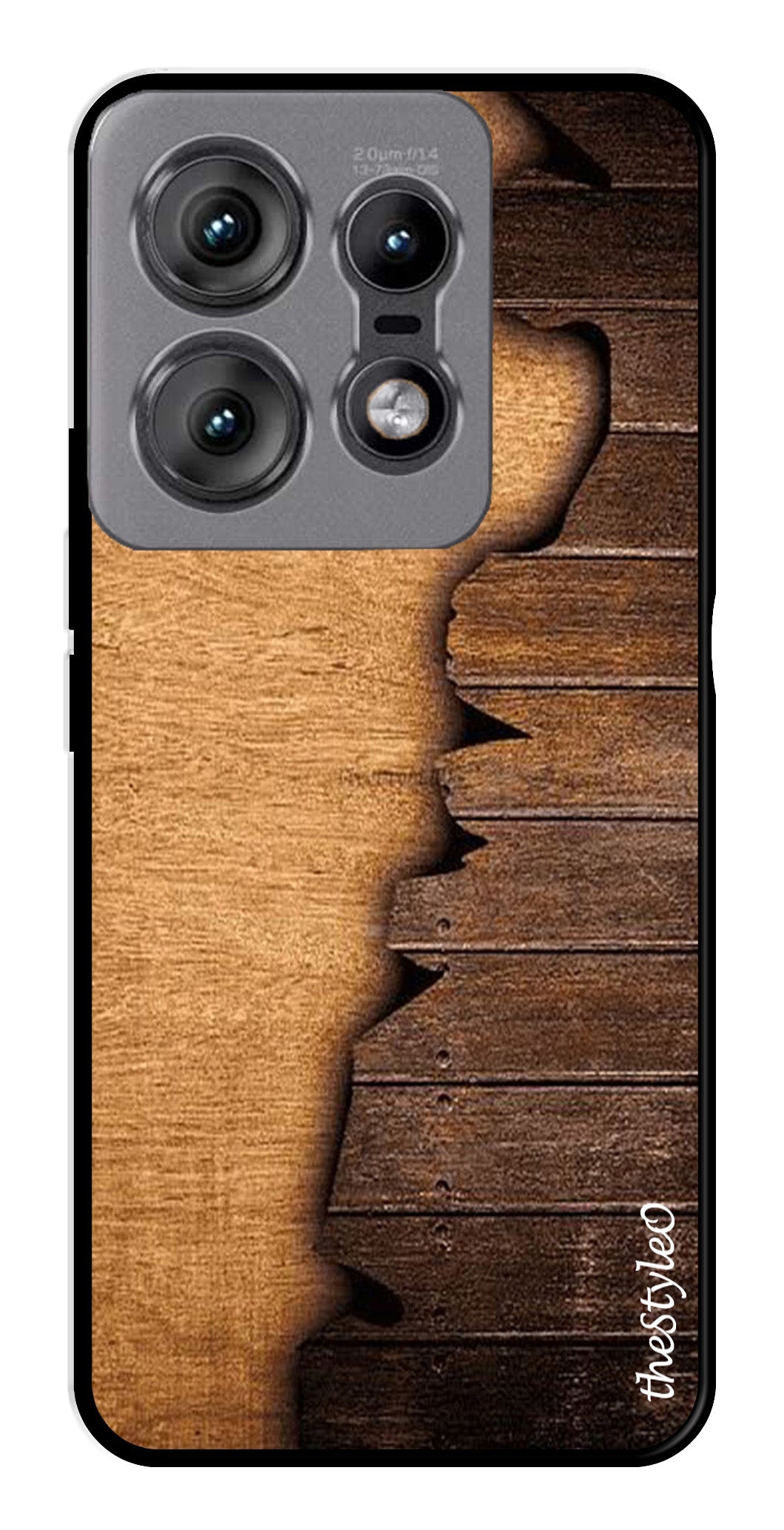 Wooden Design Metal Mobile Case for Moto Edge 50 Pro 5G Wooden Design Metal Mobile Case for Moto Edge 50 Pro 5G (Design No -13)