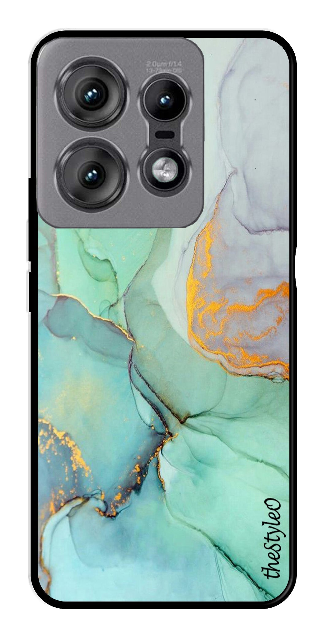Orange Green Pattern Metal Mobile Case for Moto Edge 50 Pro 5G Orange Green Pattern Metal Mobile Case for Moto Edge 50 Pro 5G (Design No -45)