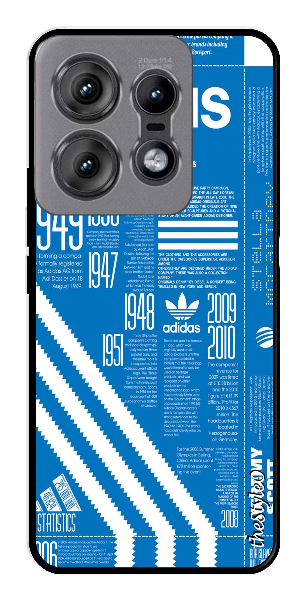 Adidas Design Metal Mobile Case for Moto Edge 50 Pro 5G Adidas Design Metal Mobile Case for Moto Edge 50 Pro 5G (Design No -58)