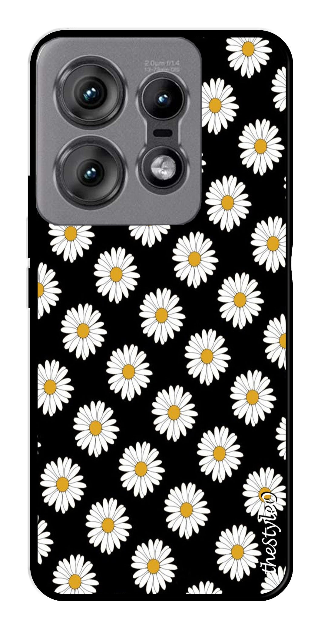 Daisy Flower Metal Mobile Case for Moto Edge 50 Pro 5G Daisy Flower Metal Mobile Case for Moto Edge 50 Pro 5G (Design No -75)
