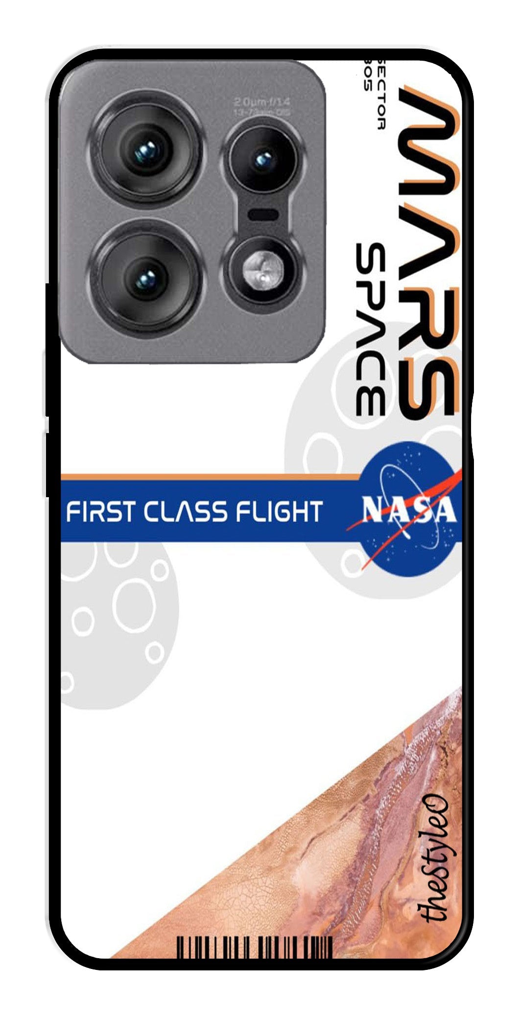 Mars Space Metal Mobile Case for Moto Edge 50 Pro 5G Mars Space Metal Mobile Case for Moto Edge 50 Pro 5G (Design No -81)